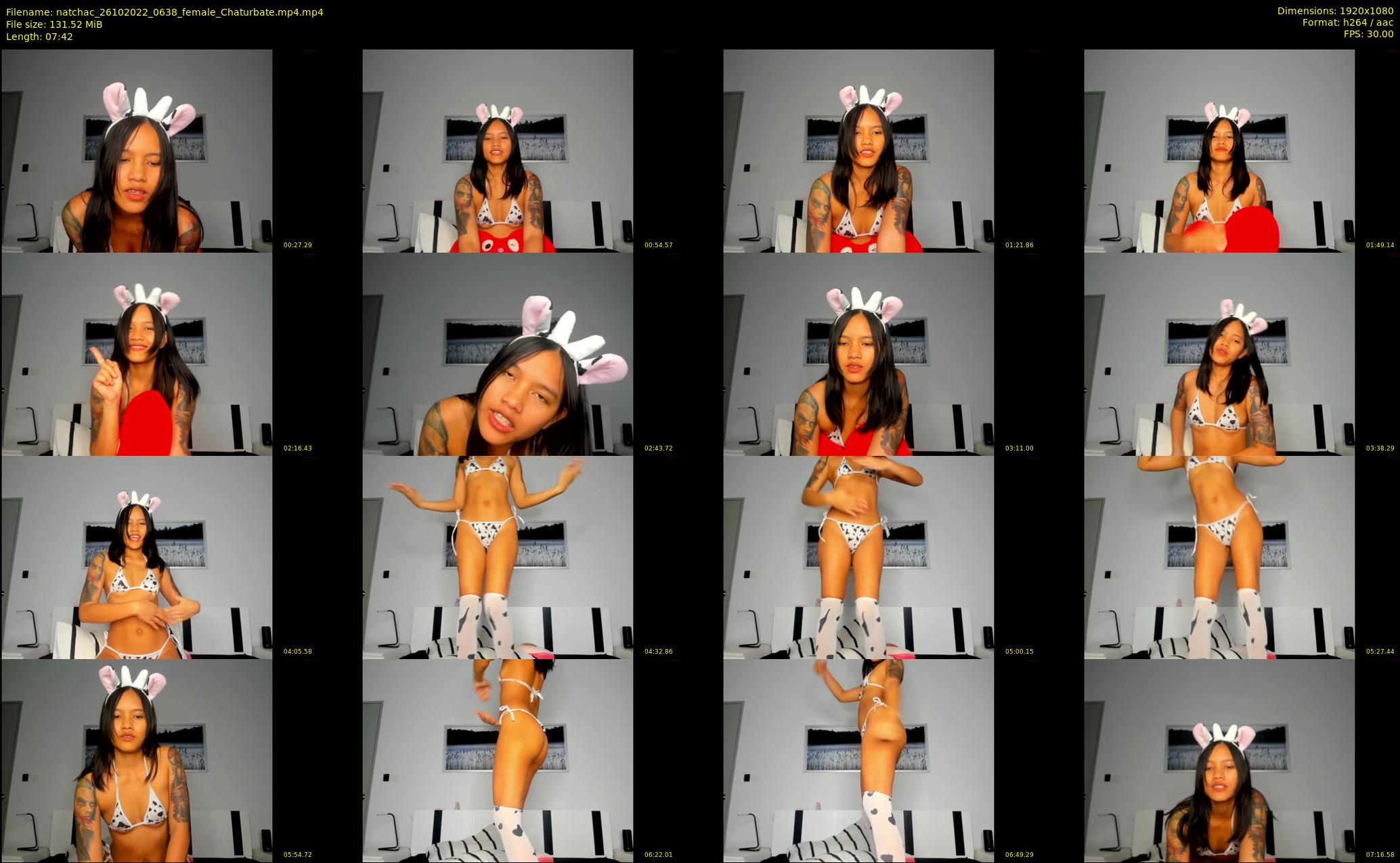 natchac — 8 minute Chaturbate female cam show recording, 1080p, Oct 26, 2022