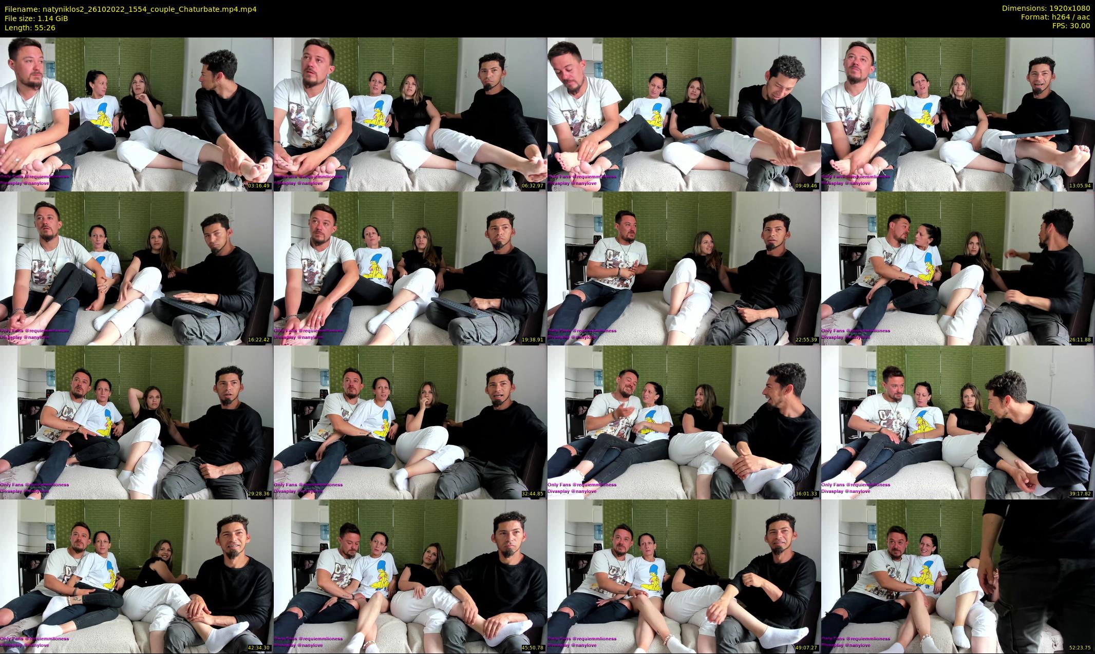 natyniklos2 — 56 minute Chaturbate couple cam show recording, 1080p, Oct 26, 2022