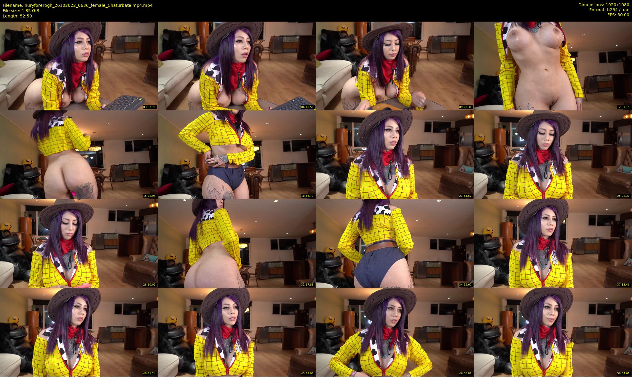 nuryforerogh — 53 minute Chaturbate female cam show recording, 1080p, Oct 26, 2022