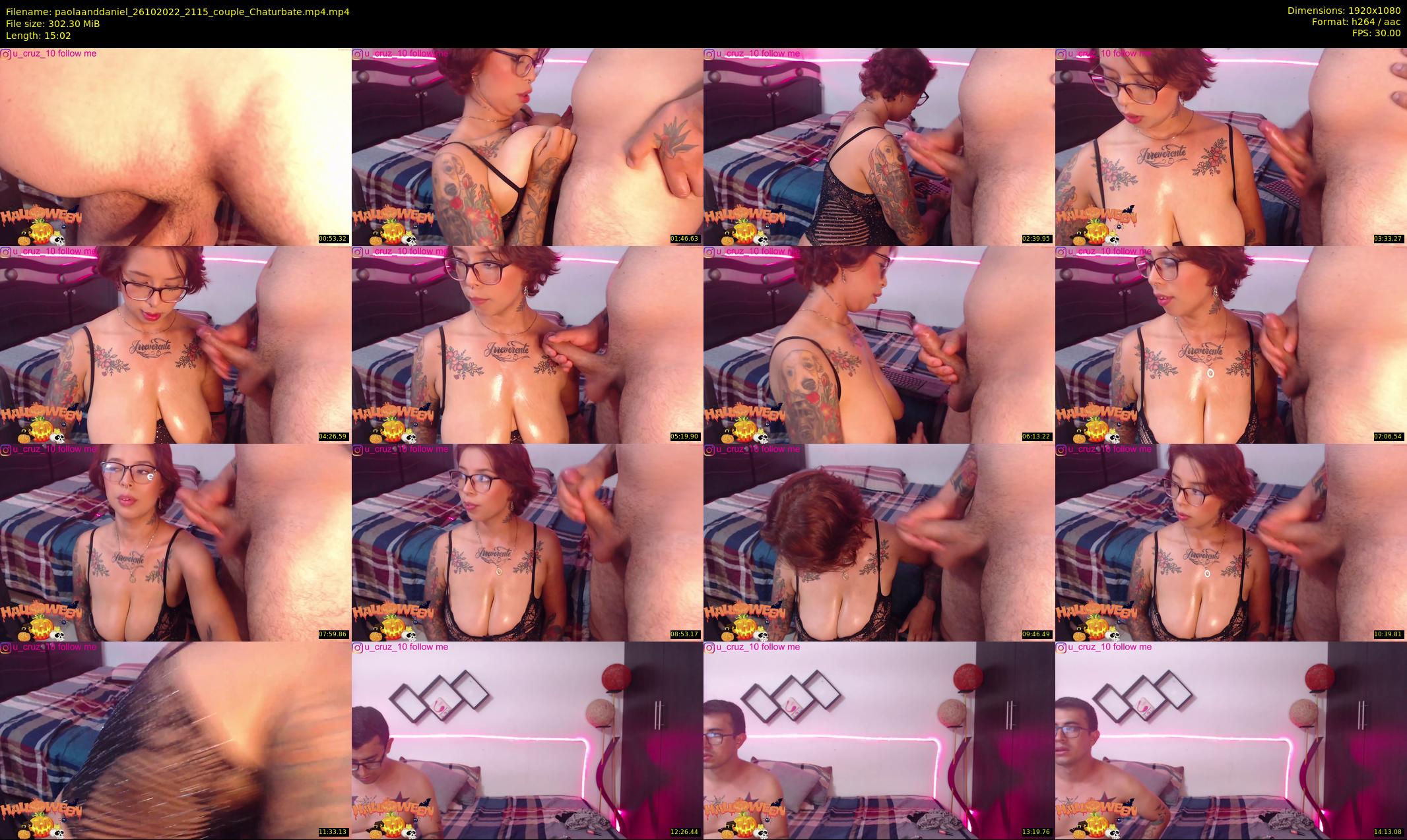 paolaanddaniel — 16 minute Chaturbate couple cam show recording, 1080p, Oct 26, 2022