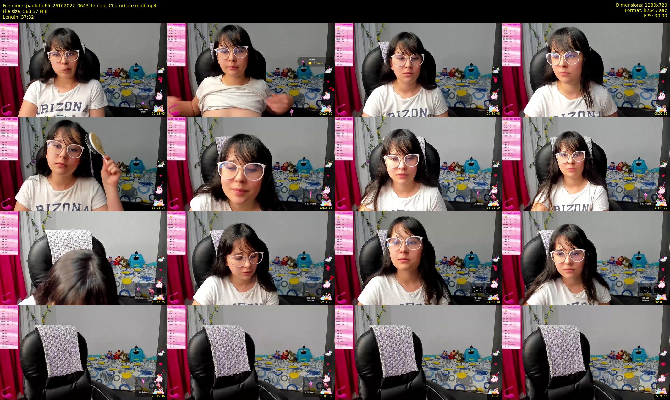 paulette65 — 38 minute Chaturbate female cam show recording, 720p, Oct 26, 2022