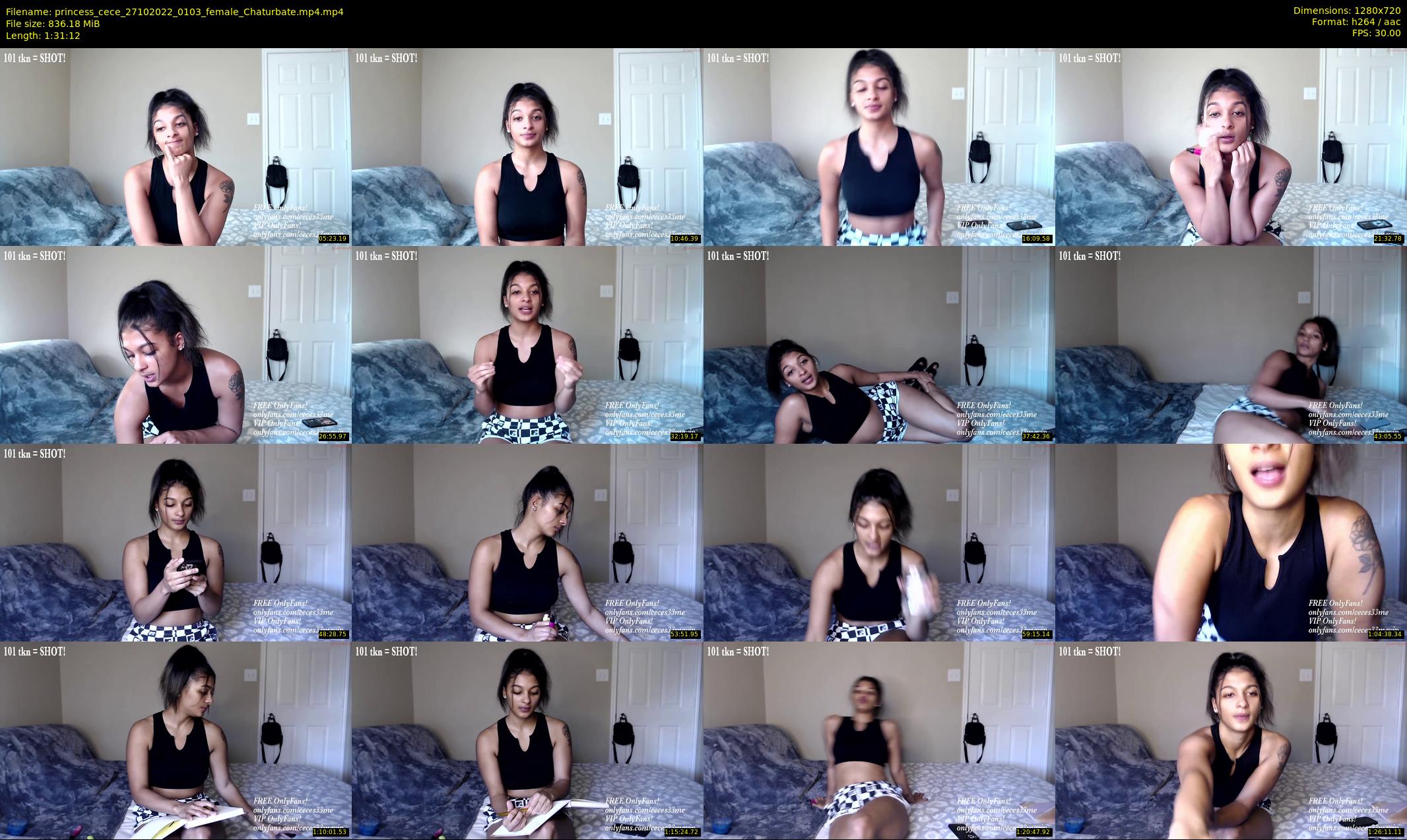 princess_cece — 92 minute Chaturbate female cam show recording, 720p, Oct 27, 2022