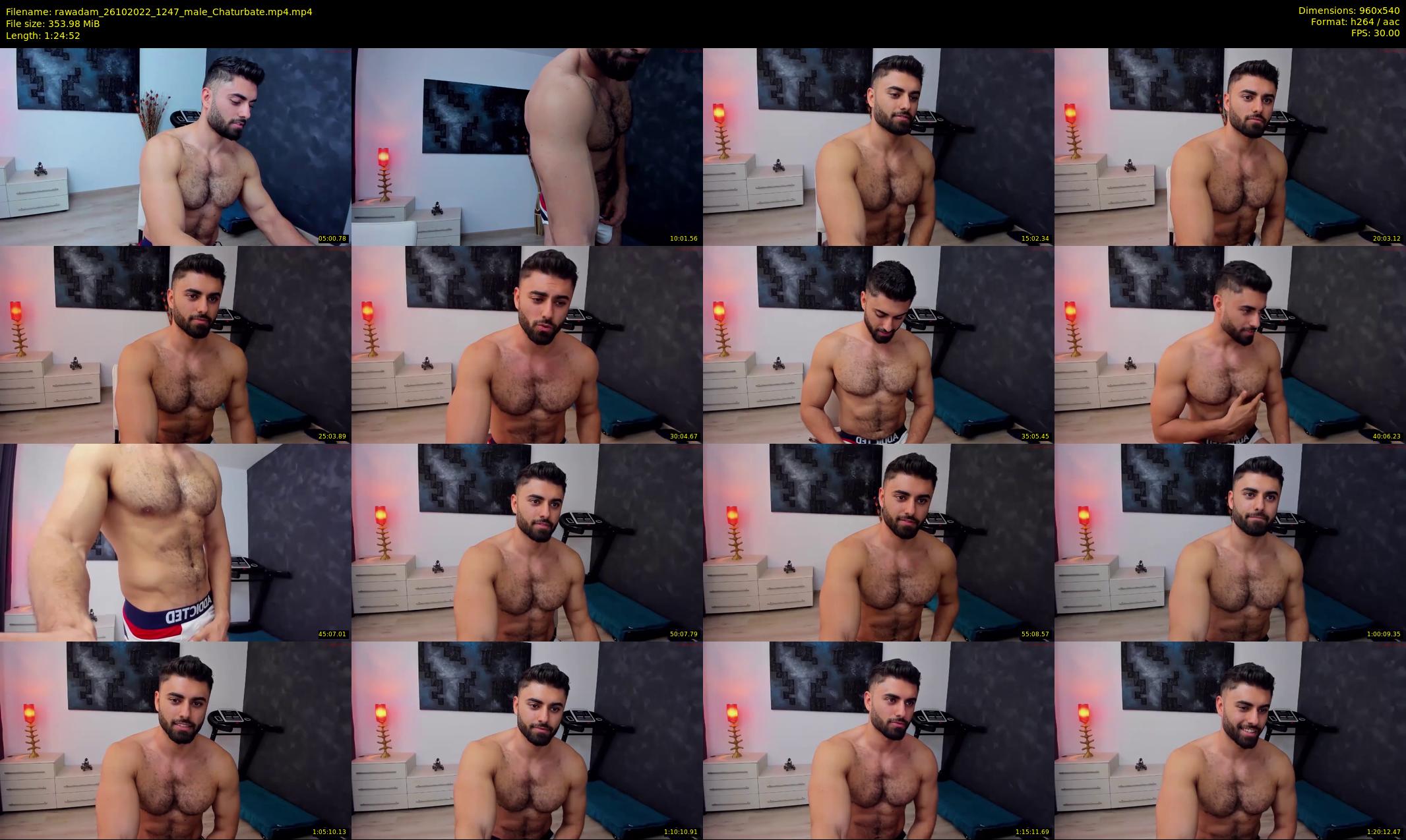 rawadam — 85 minute Chaturbate male cam show recording, 480p, Oct 26, 2022