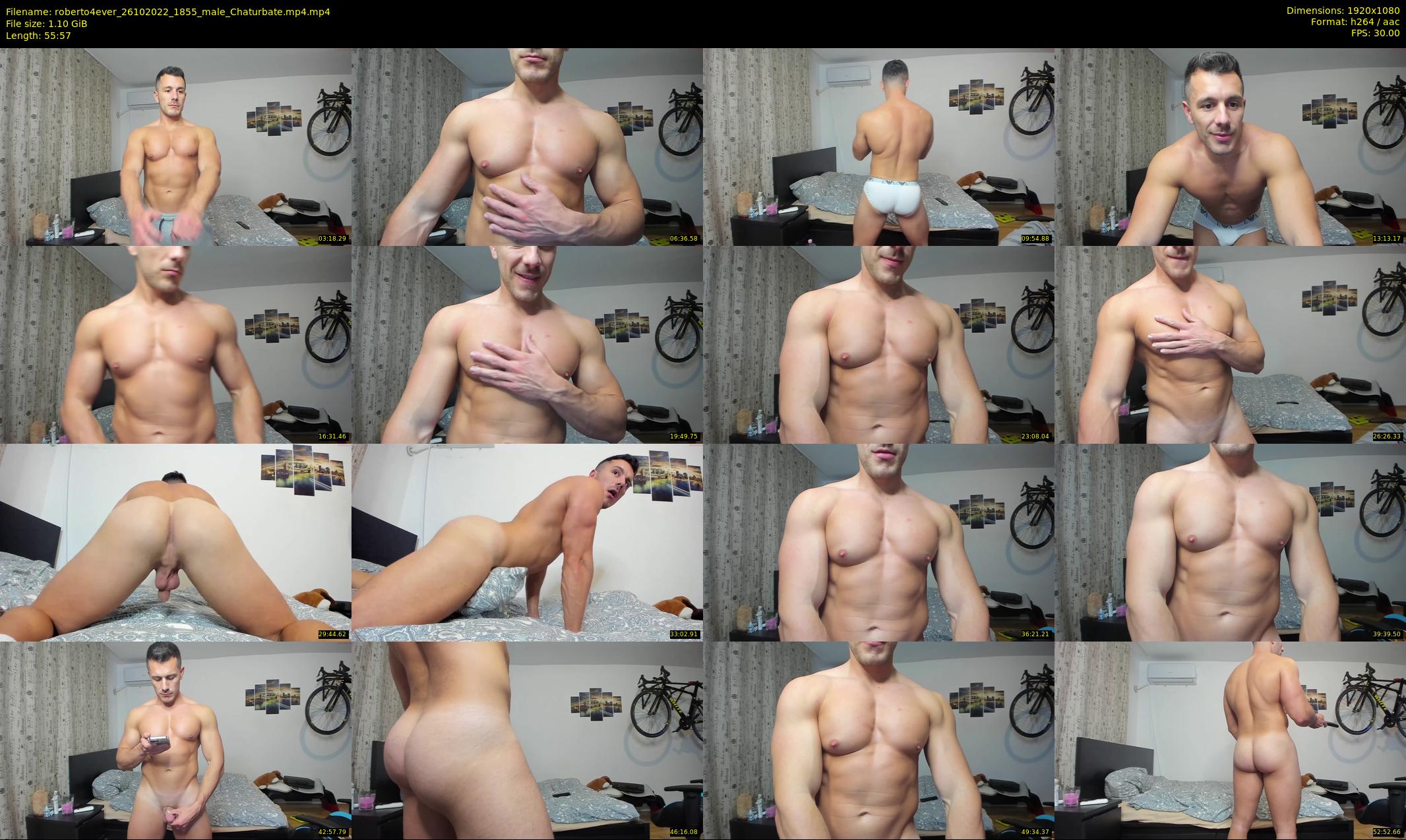 roberto4ever — 56 minute Chaturbate male cam show recording, 1080p, Oct 26, 2022