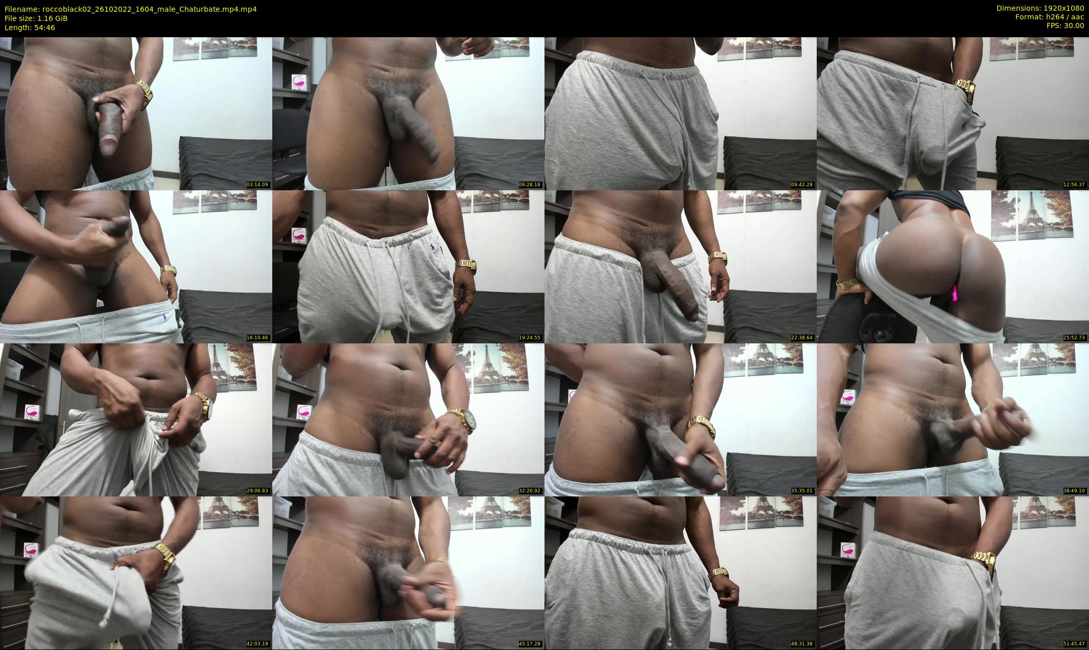 roccoblack02 — 55 minute Chaturbate male cam show recording, 1080p, Oct 26, 2022