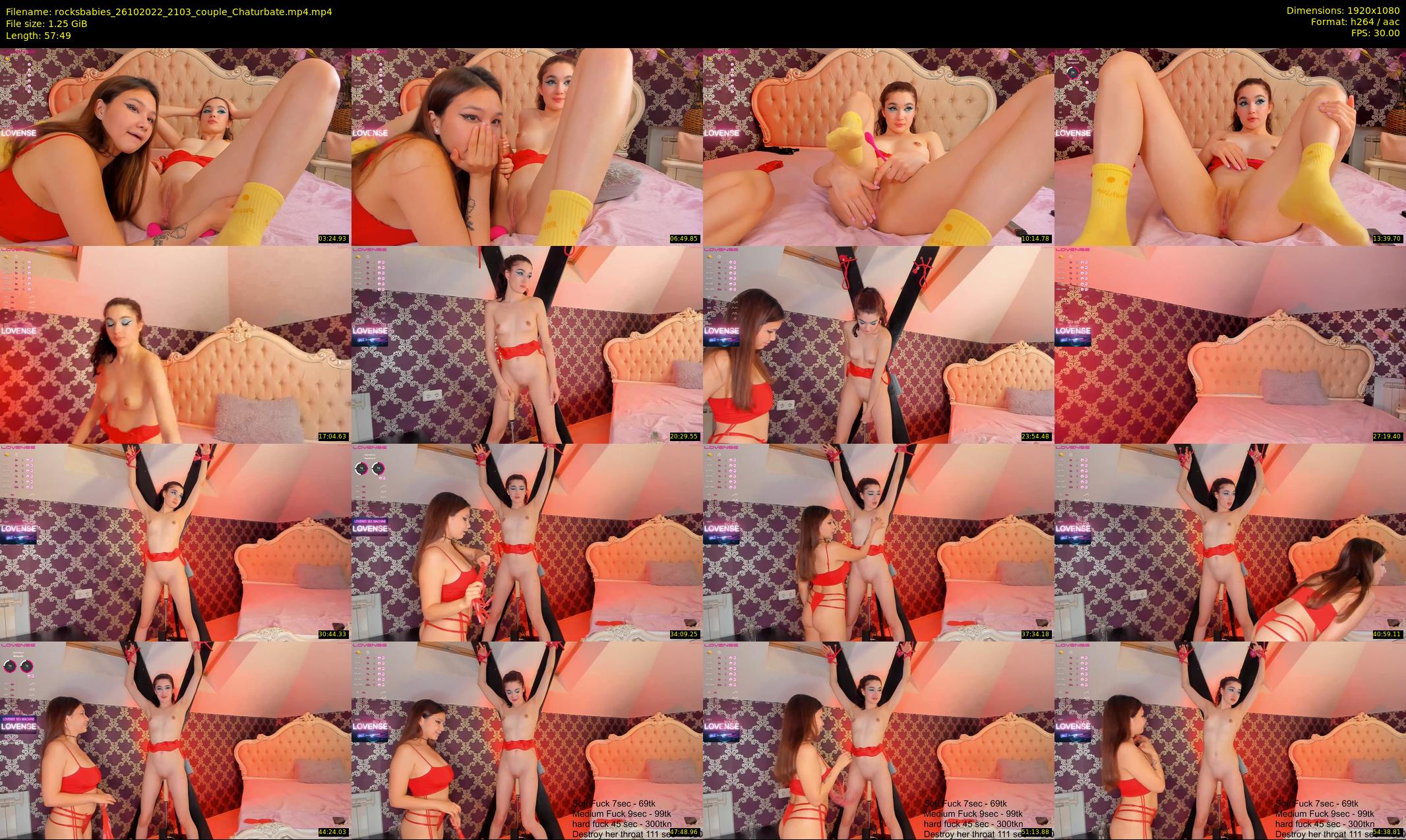 rocksbabies — 58 minute Chaturbate female cam show recording, 1080p, Oct 26, 2022