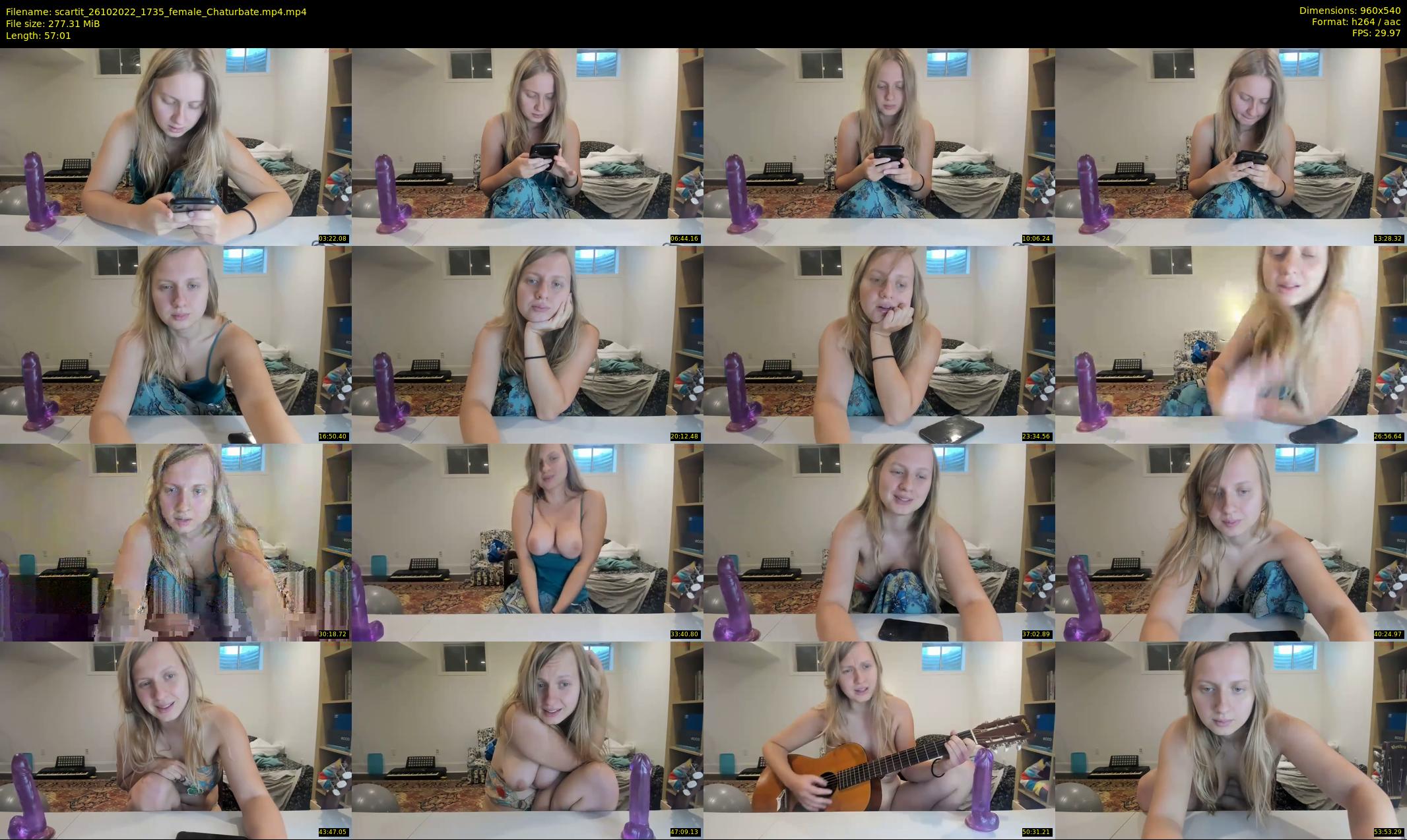 scartit — 58 minute Chaturbate female cam show recording, 480p, Oct 26, 2022
