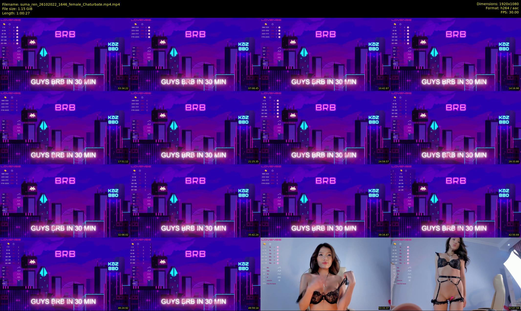 suma_ren — 61 minute Chaturbate female cam show recording, 1080p, Oct 26, 2022