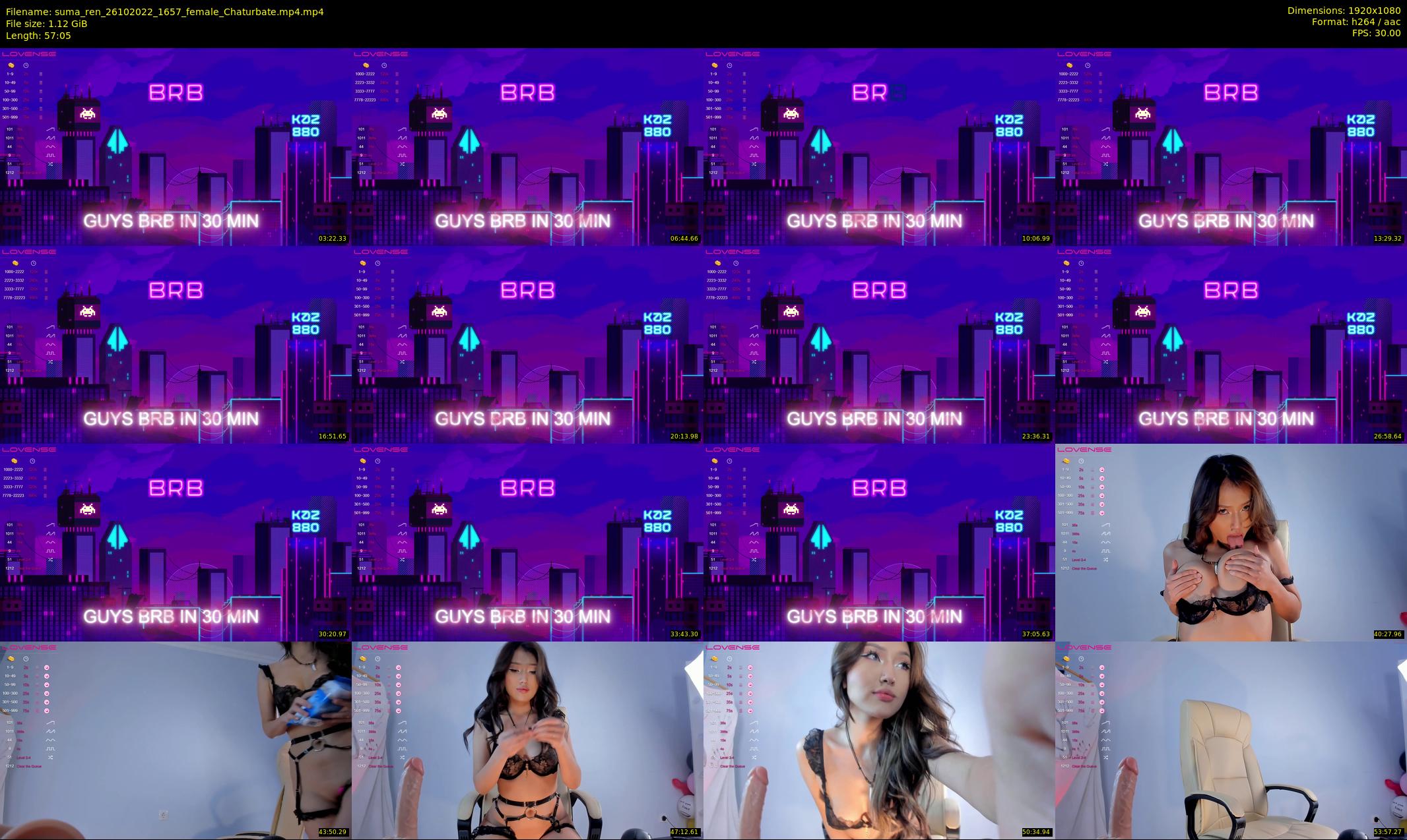 suma_ren — 58 minute Chaturbate female cam show recording, 1080p, Oct 26, 2022