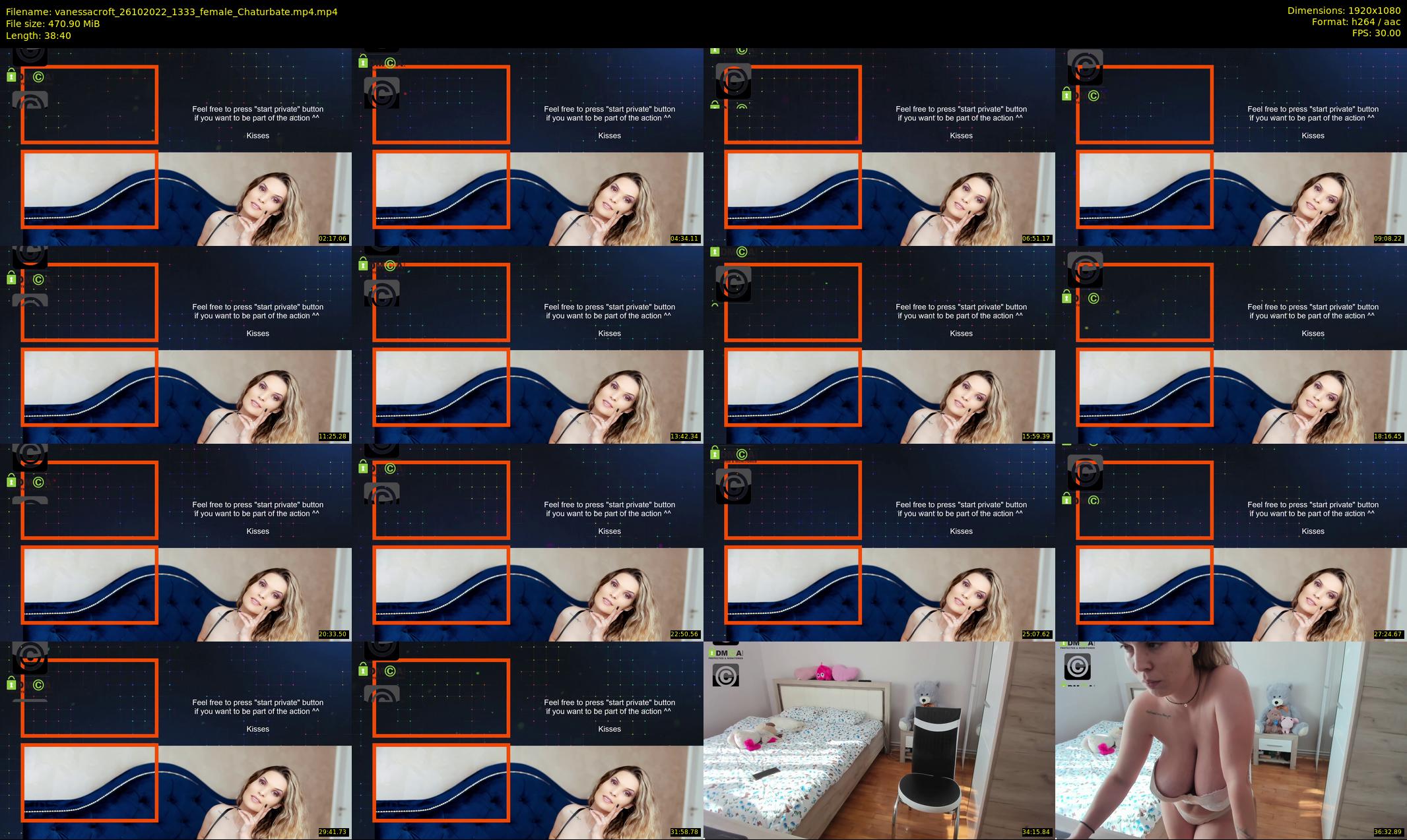 vanessacroft — 39 minute Chaturbate female cam show recording, 1080p, Oct 26, 2022