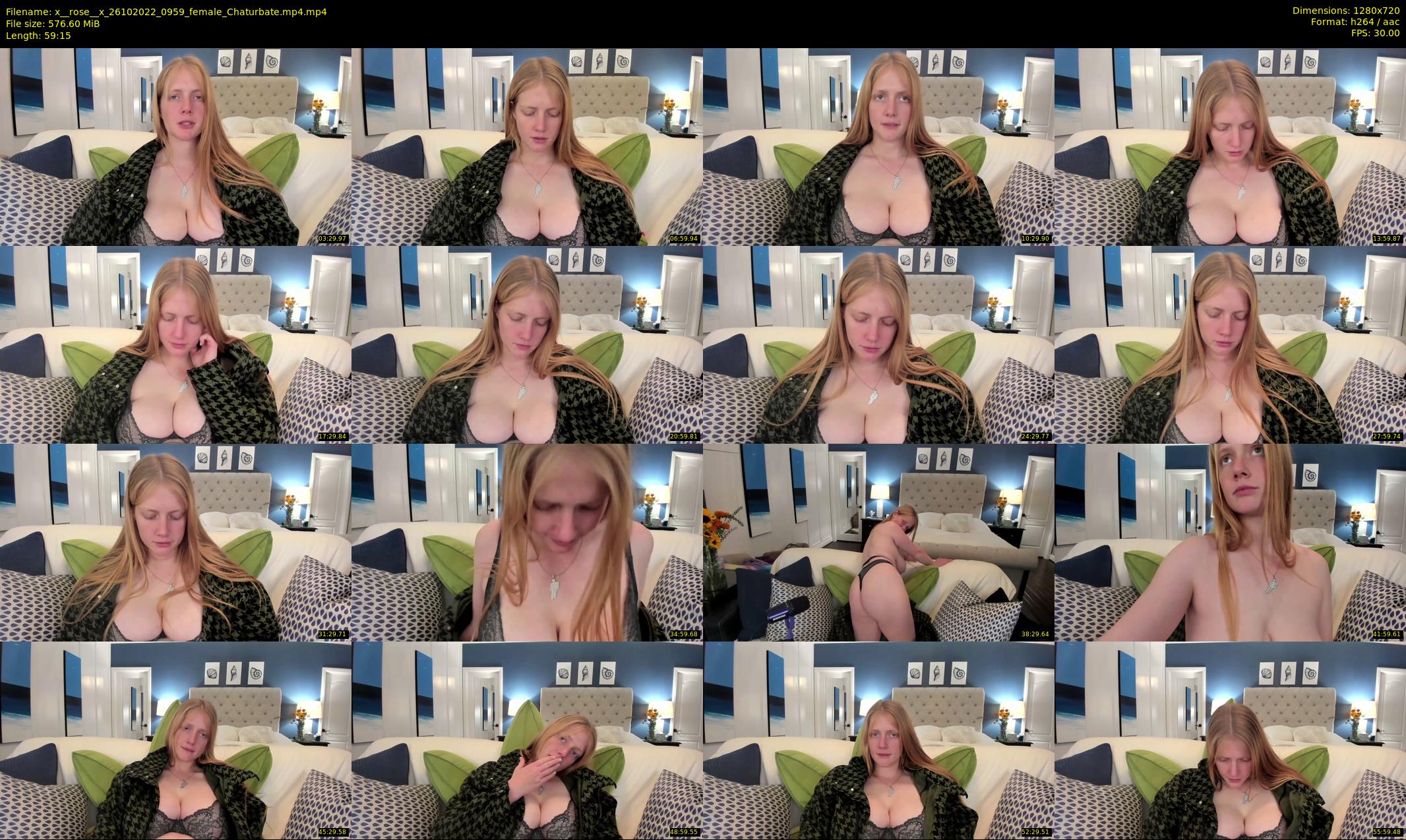 x__rose__x — 60 minute Chaturbate female cam show recording, 720p, Oct 26, 2022