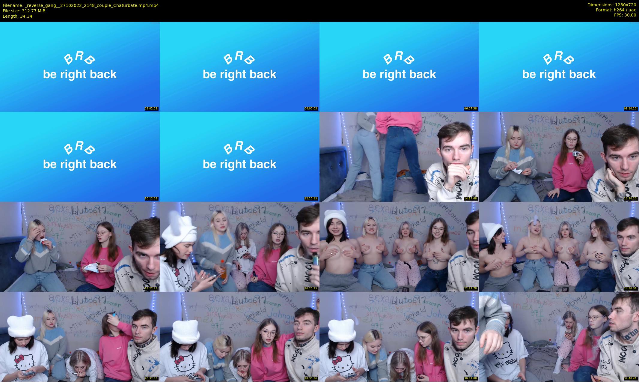 _reverse_gang_ — 35 minute Chaturbate couple cam show recording, 720p, Oct 27, 2022