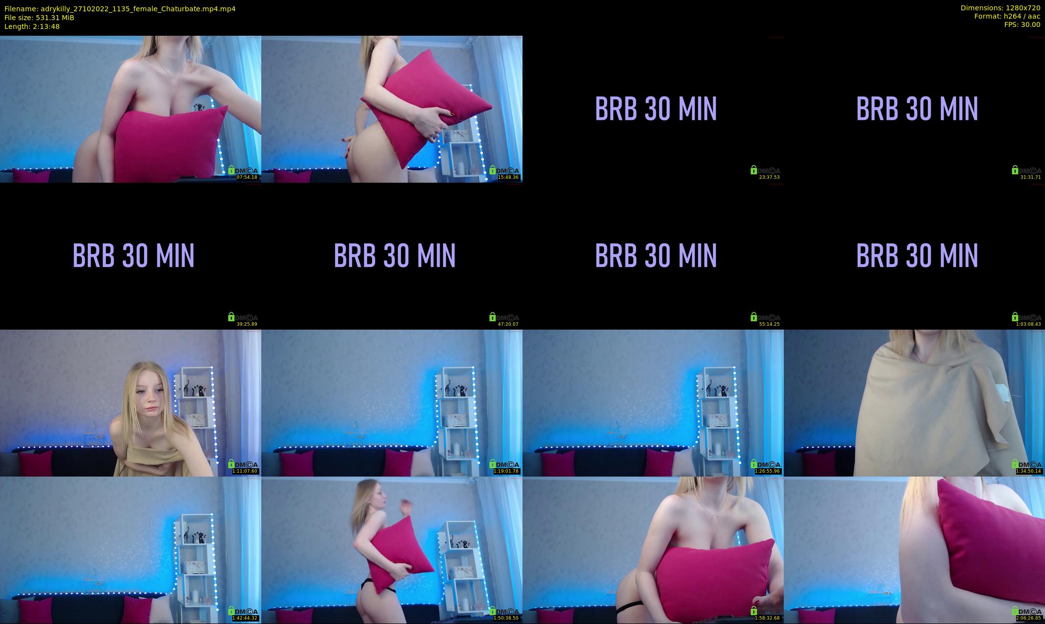 adrykilly — 134 minute Chaturbate female cam show recording, 720p, Oct 27, 2022