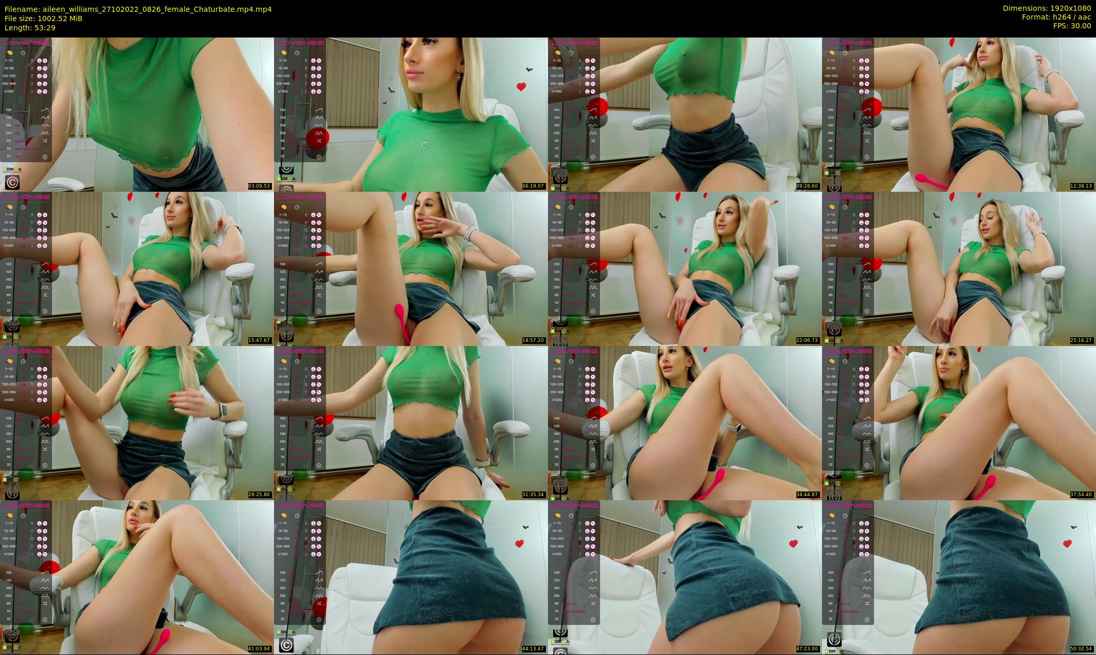 aileen_williams — 54 minute Chaturbate female cam show recording, 1080p, Oct 27, 2022