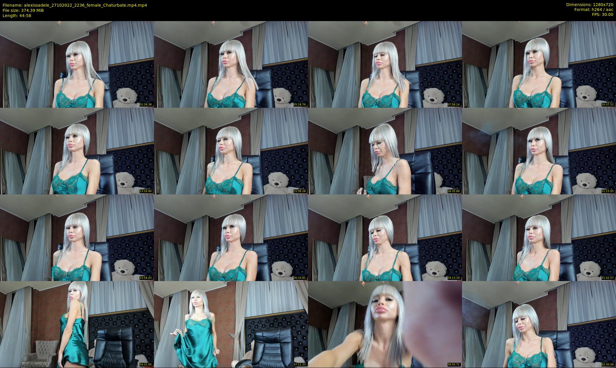 alexissadele — 45 minute Chaturbate female cam show recording, 720p, Oct 27, 2022
