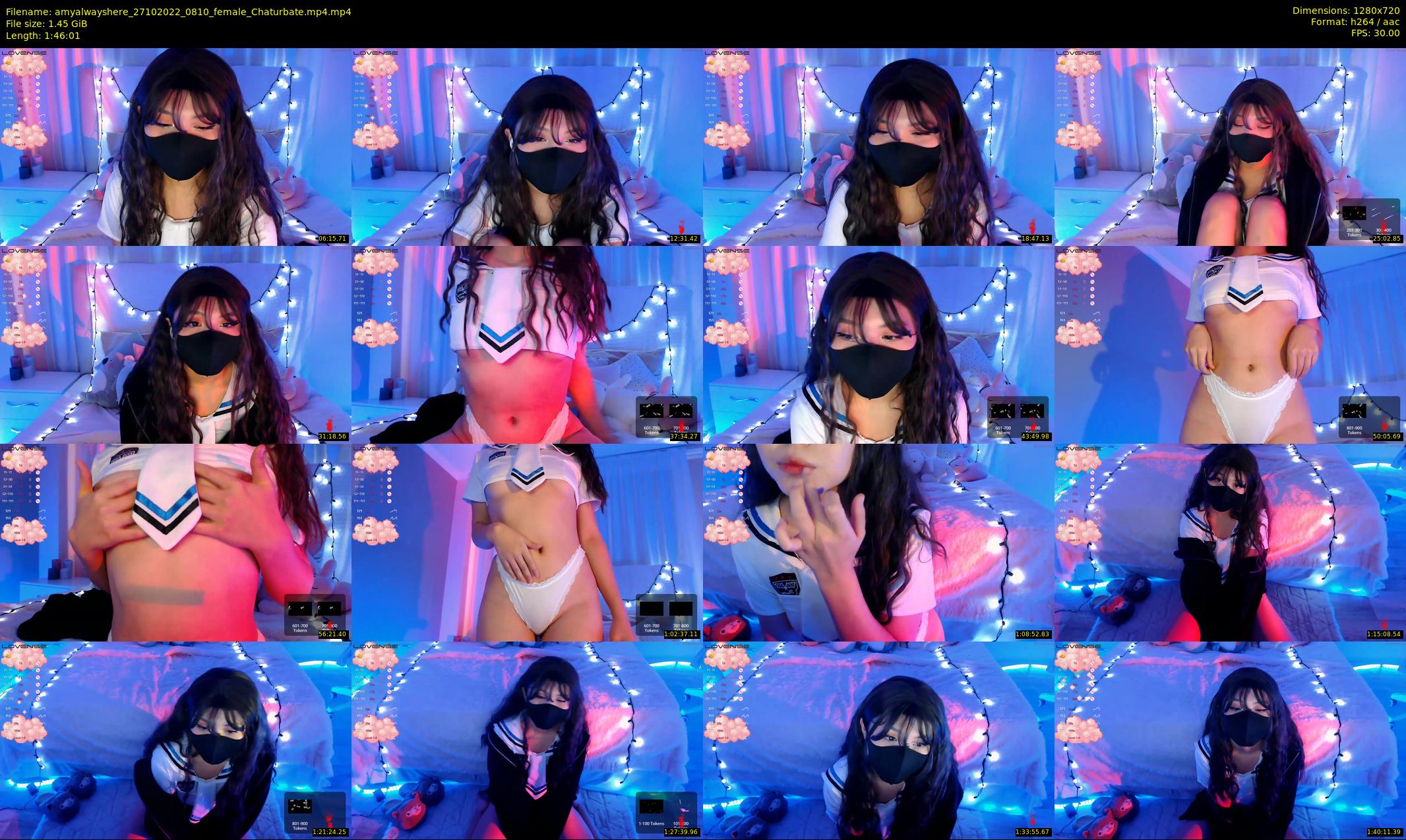 amyalwayshere — 107 minute Chaturbate female cam show recording, 720p, Oct 27, 2022