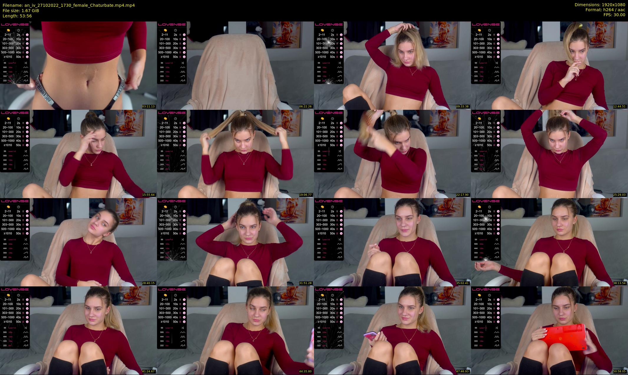 an_iv — 54 minute Chaturbate female cam show recording, 1080p, Oct 27, 2022