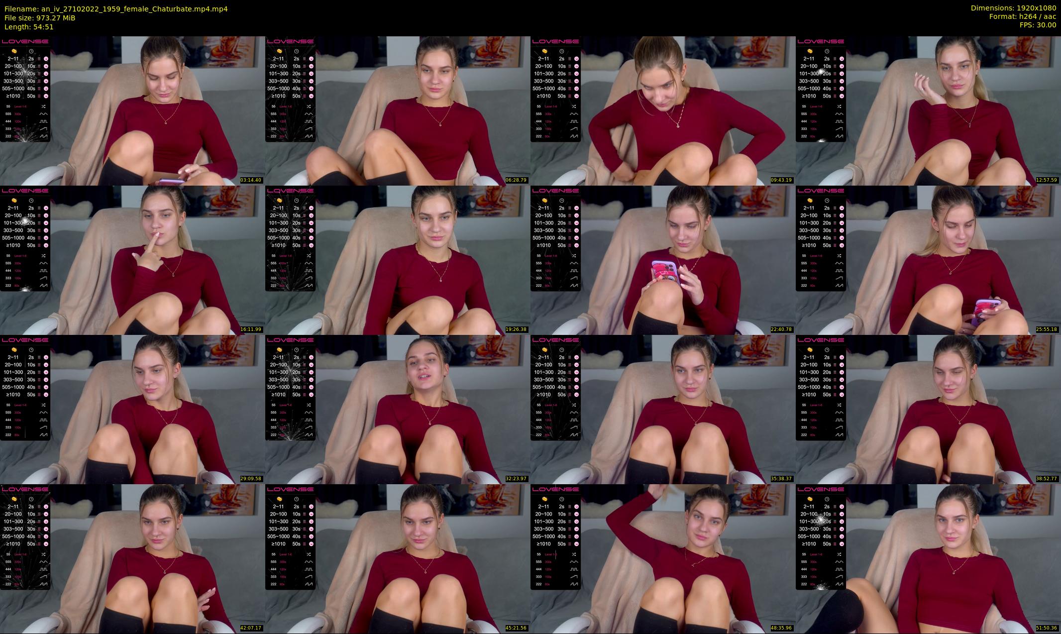 an_iv — 55 minute Chaturbate female cam show recording, 1080p, Oct 27, 2022