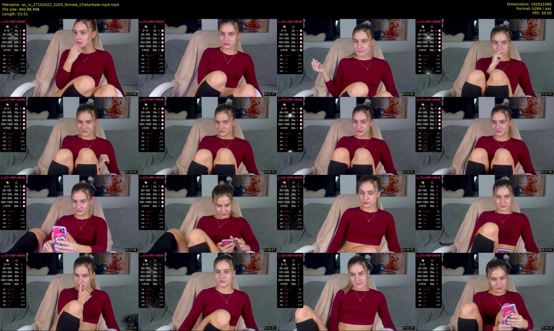 an_iv — 54 minute Chaturbate female cam show recording, 1080p, Oct 27, 2022