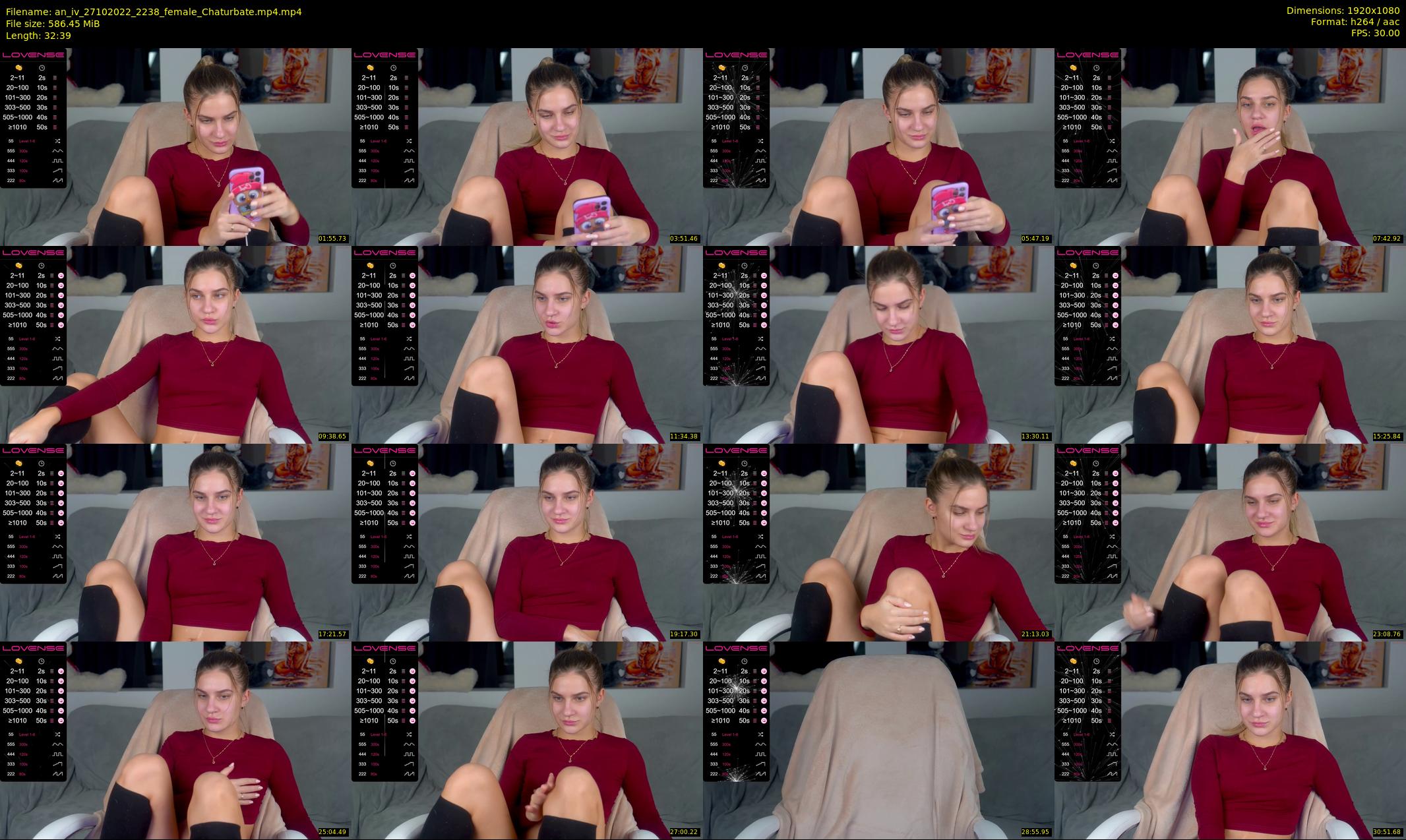 an_iv — 33 minute Chaturbate female cam show recording, 1080p, Oct 27, 2022