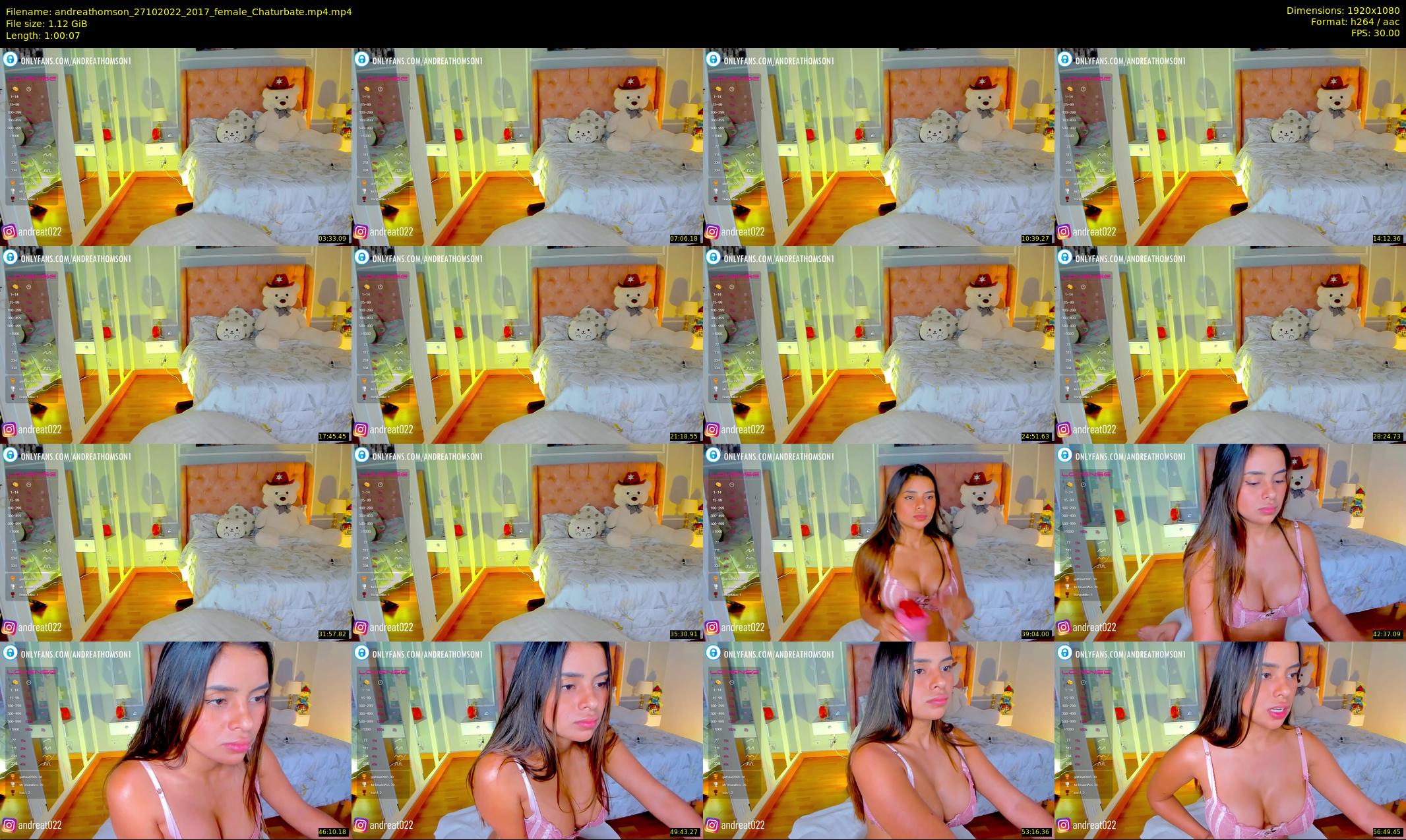 andreathomson — 61 minute Chaturbate female cam show recording, 1080p, Oct 27, 2022