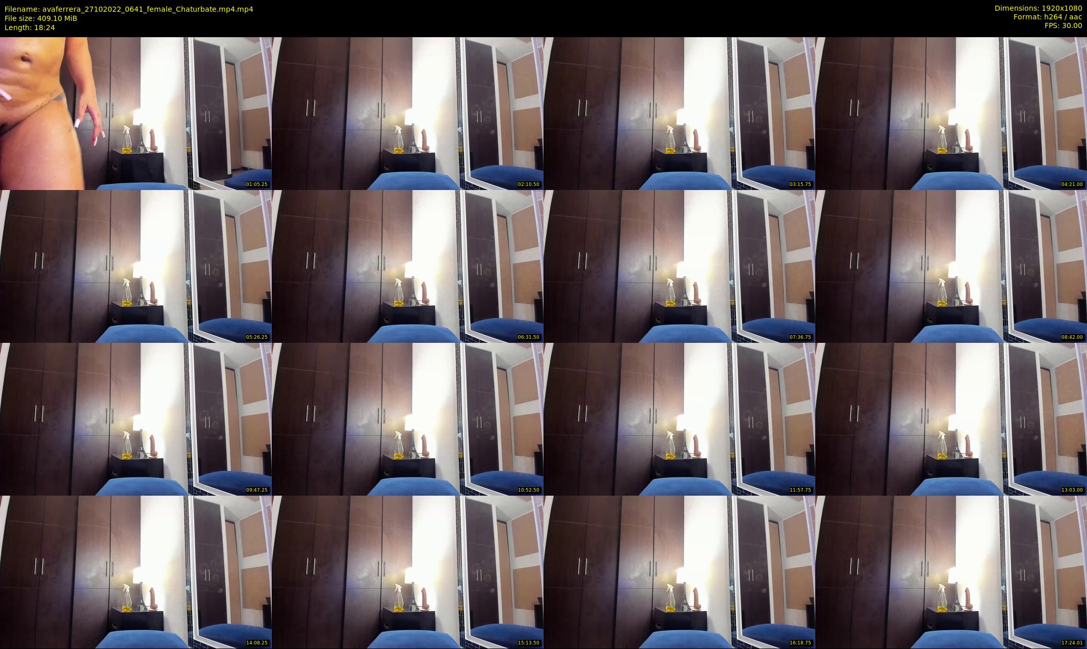 avaferrera — 19 minute Chaturbate female cam show recording, 1080p, Oct 27, 2022