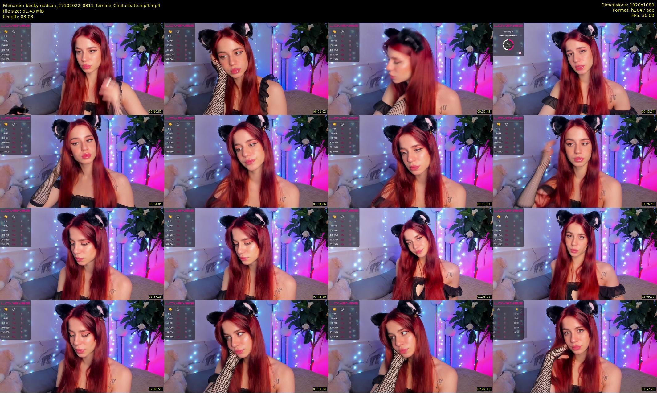 beckymadson — 4 minute Chaturbate female cam show recording, 1080p, Oct 27, 2022
