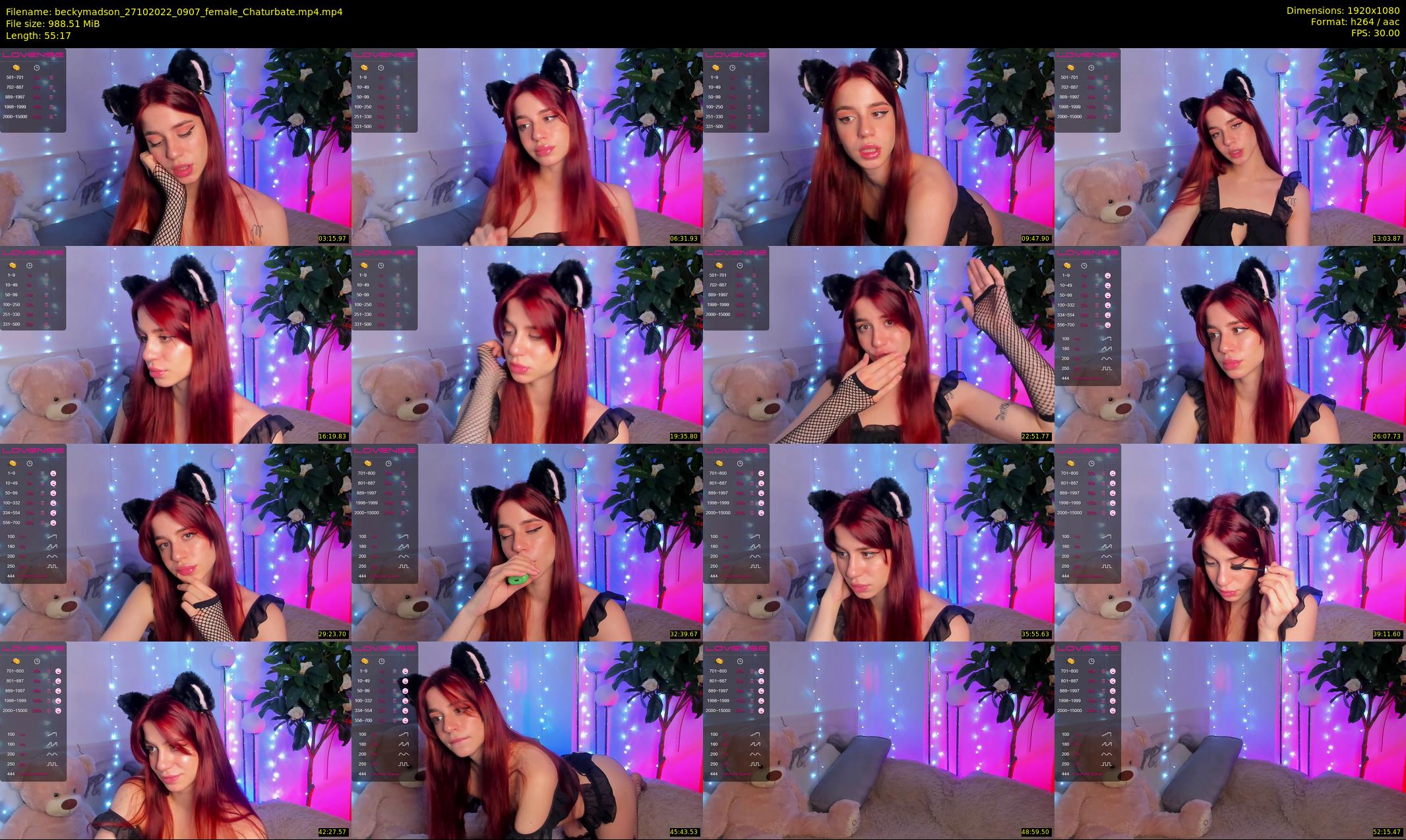 beckymadson — 56 minute Chaturbate female cam show recording, 1080p, Oct 27, 2022
