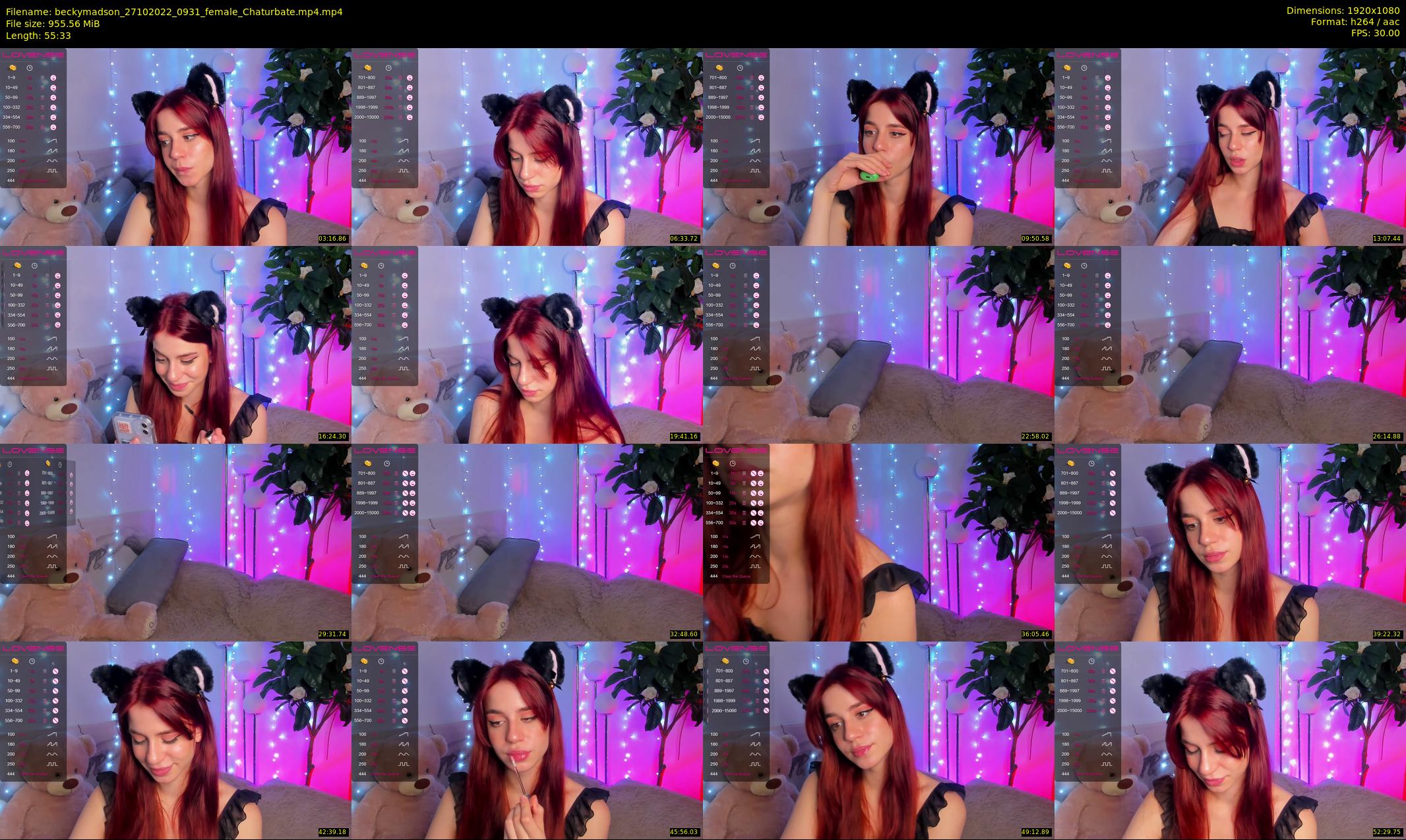 beckymadson — 56 minute Chaturbate female cam show recording, 1080p, Oct 27, 2022