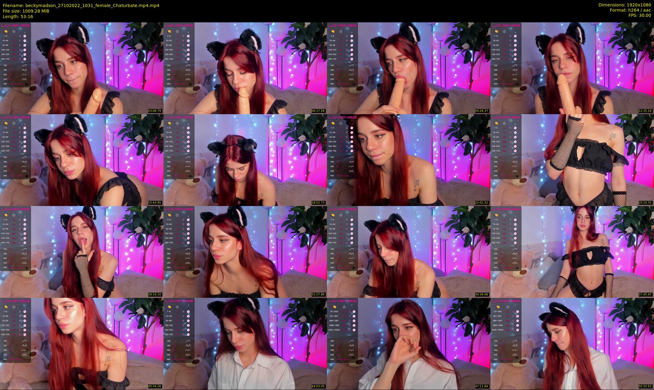 beckymadson — 54 minute Chaturbate female cam show recording, 1080p, Oct 27, 2022