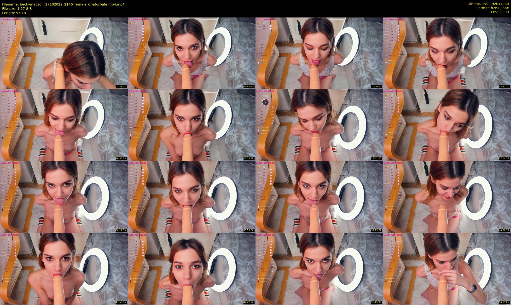 beckymadson — 58 minute Chaturbate female cam show recording, 1080p, Oct 27, 2022