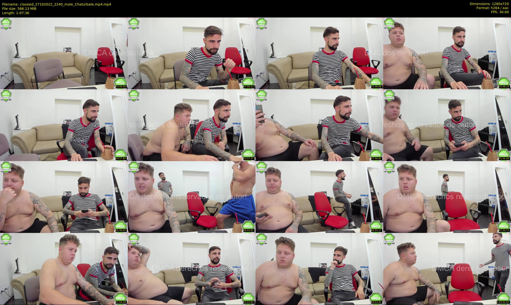classied — 68 minute Chaturbate male cam show recording, 720p, Oct 27, 2022