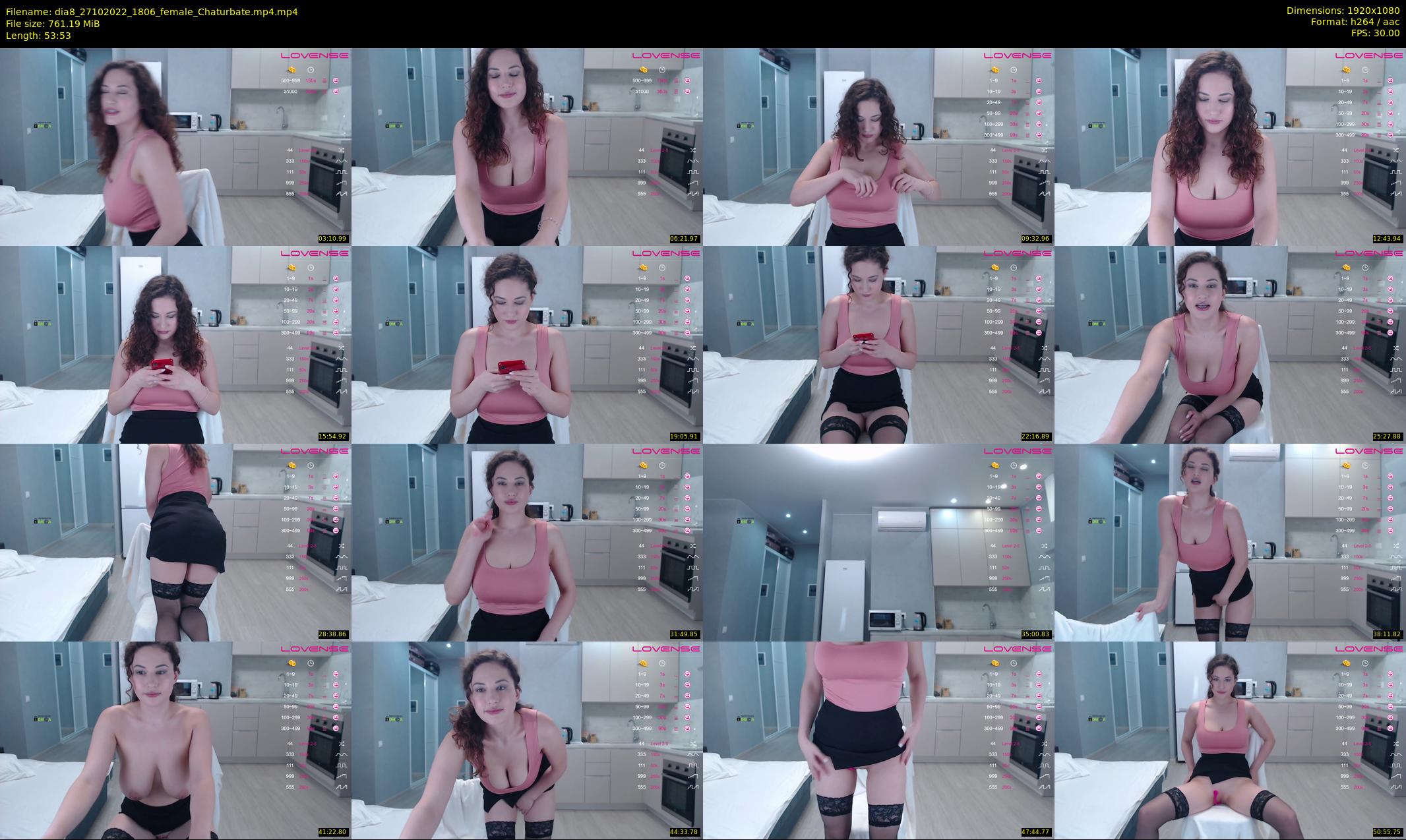 dia8 — 54 minute Chaturbate female cam show recording, 1080p, Oct 27, 2022