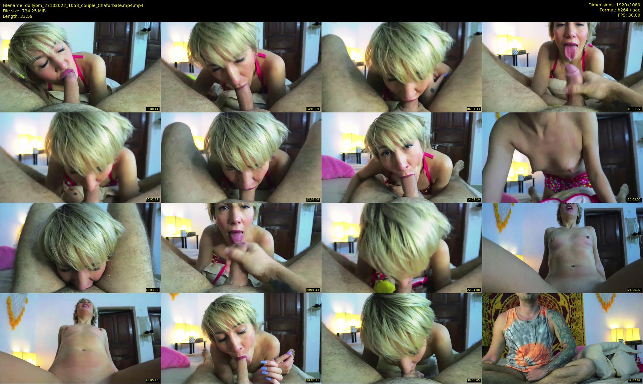 dollybm — 34 minute Chaturbate couple cam show recording, 1080p, Oct 27, 2022