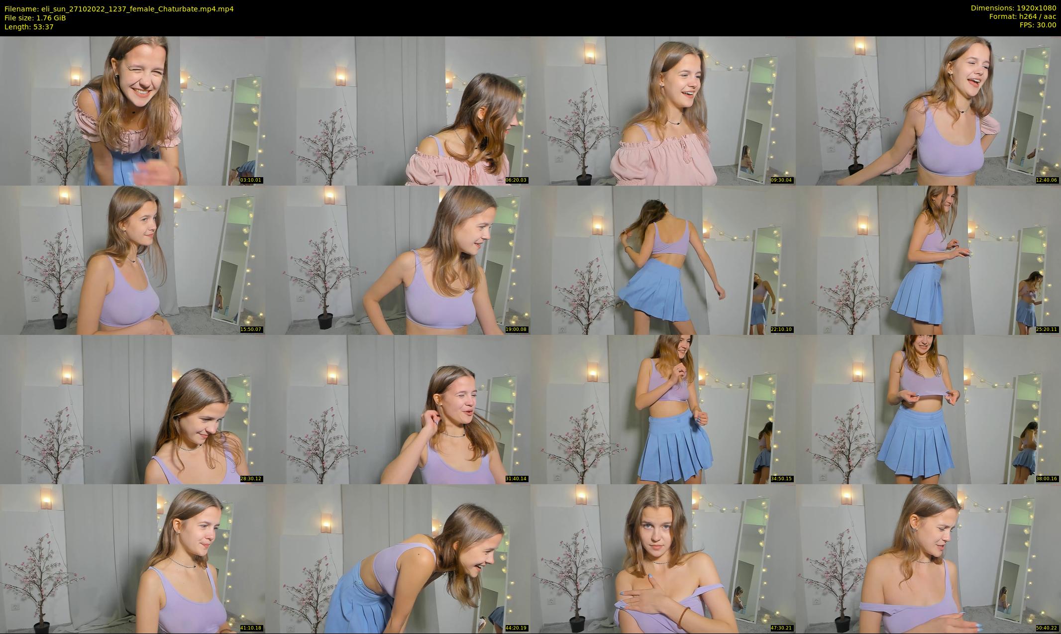 eli_sun — 54 minute Chaturbate female cam show recording, 1080p, Oct 27, 2022