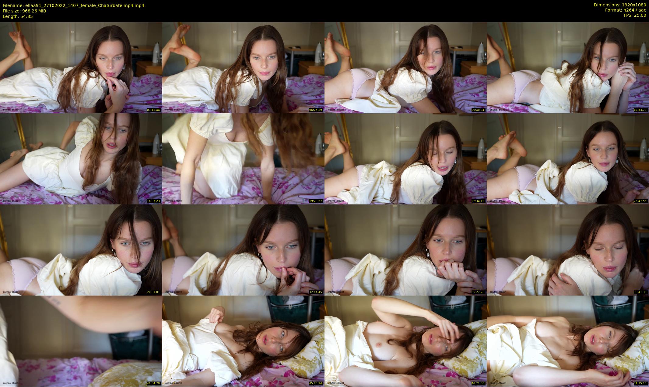 ellaa91 — 55 minute Chaturbate female cam show recording, 1080p, Oct 27, 2022