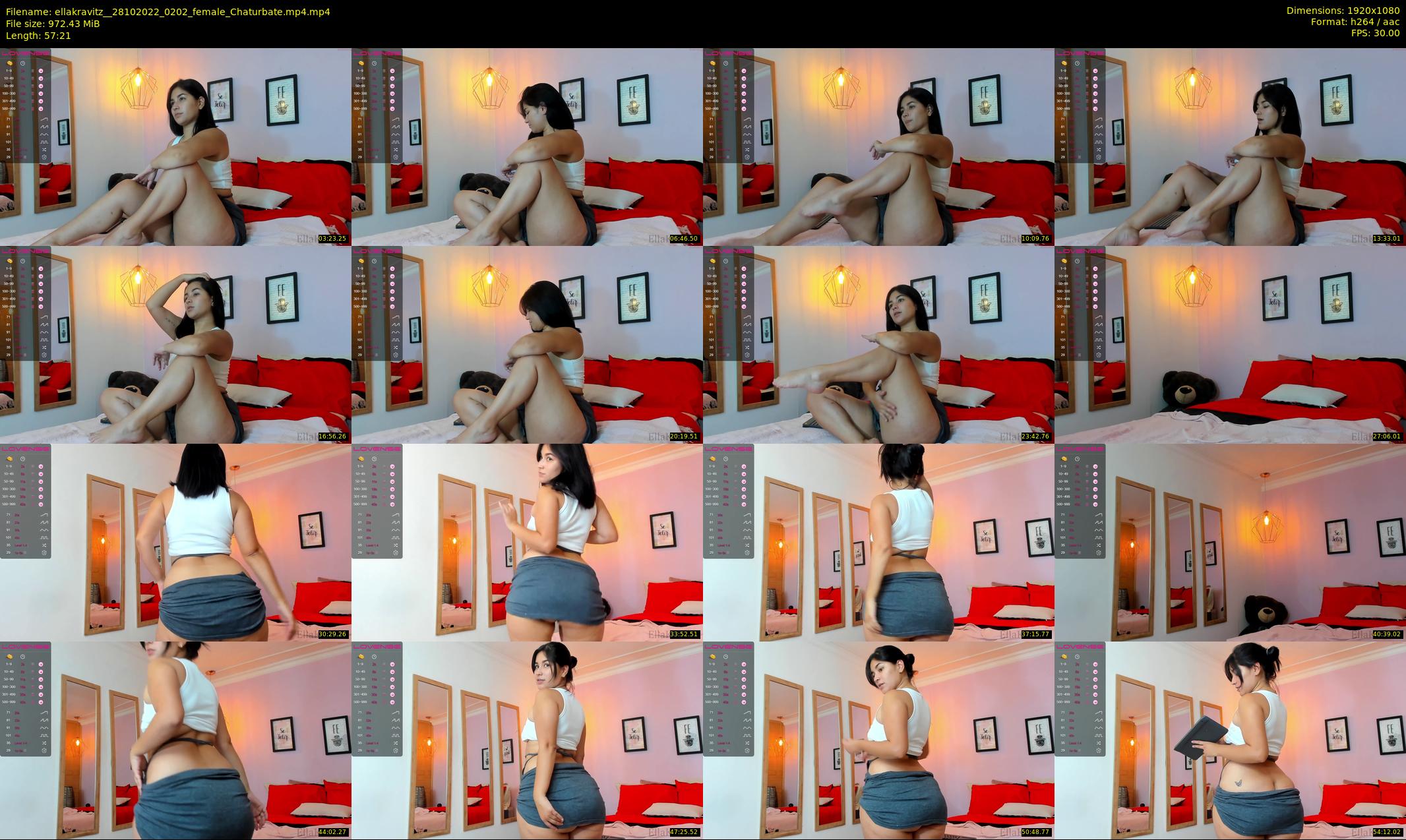 ellakravitz_ — 58 minute Chaturbate female cam show recording, 1080p, Oct 28, 2022