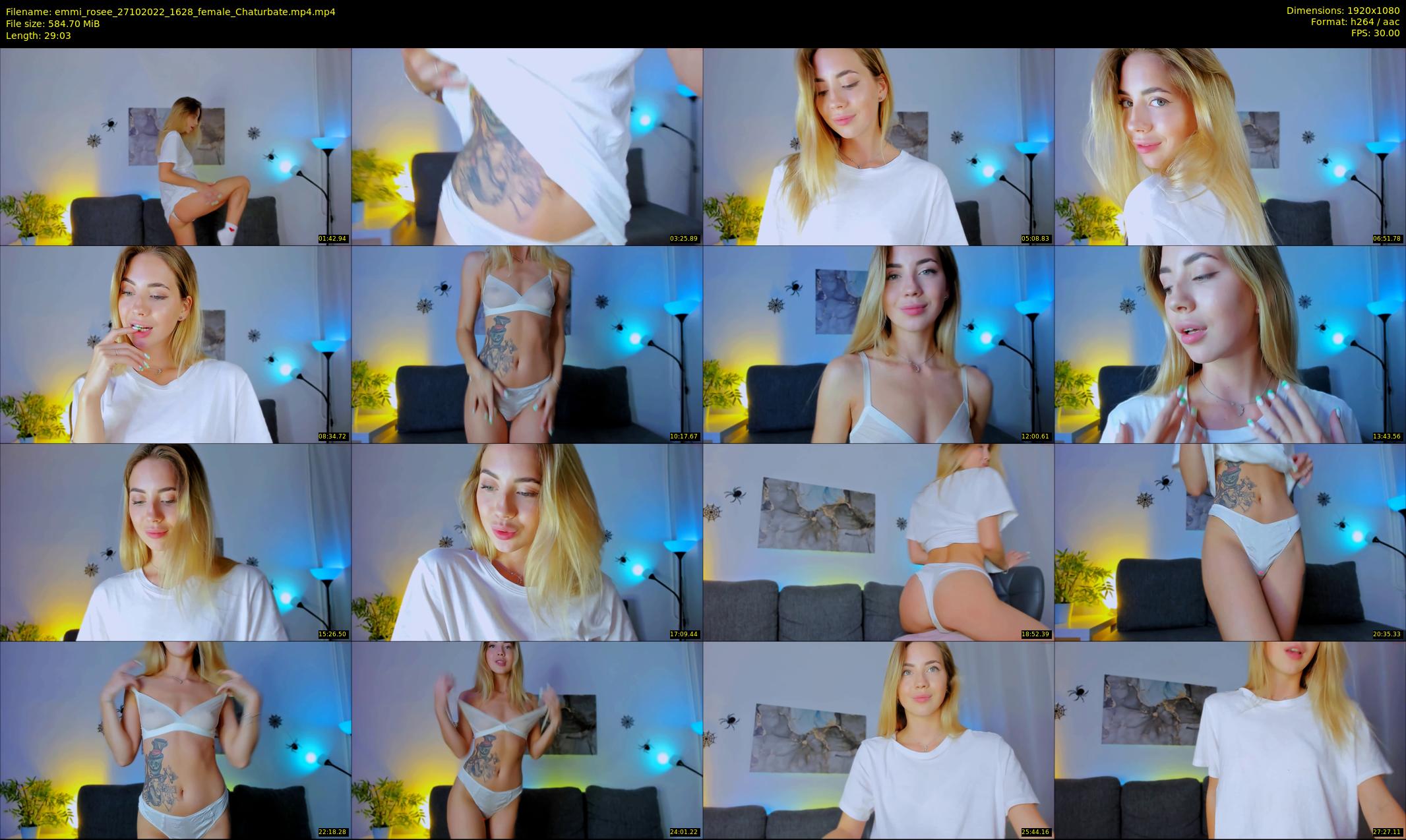emmi_rosee — 30 minute Chaturbate female cam show recording, 1080p, Oct 27, 2022
