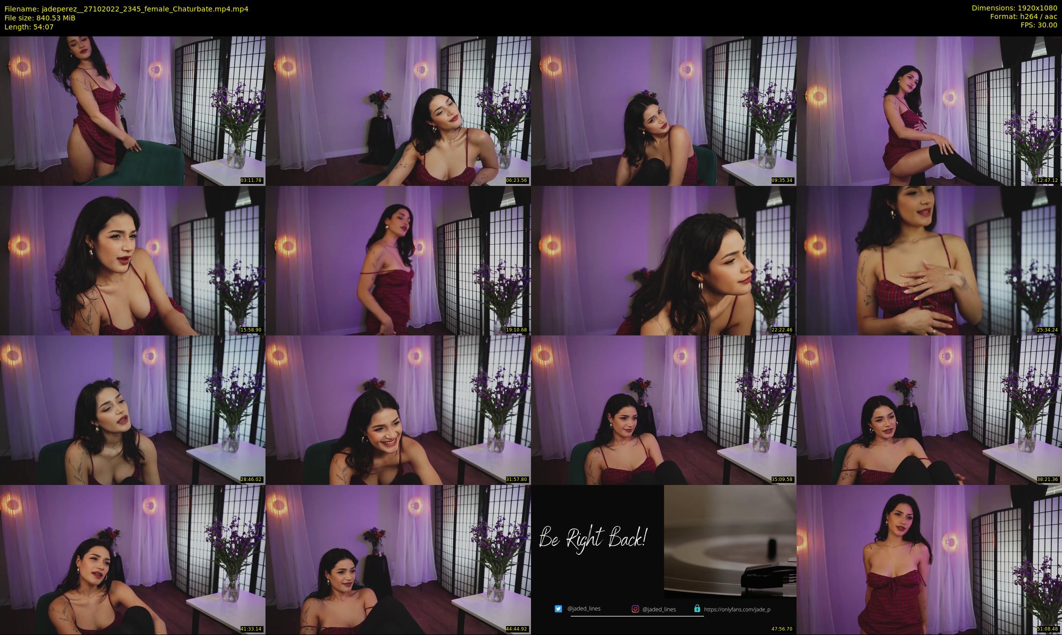 jadeperez_ — 55 minute Chaturbate female cam show recording, 1080p, Oct 27, 2022