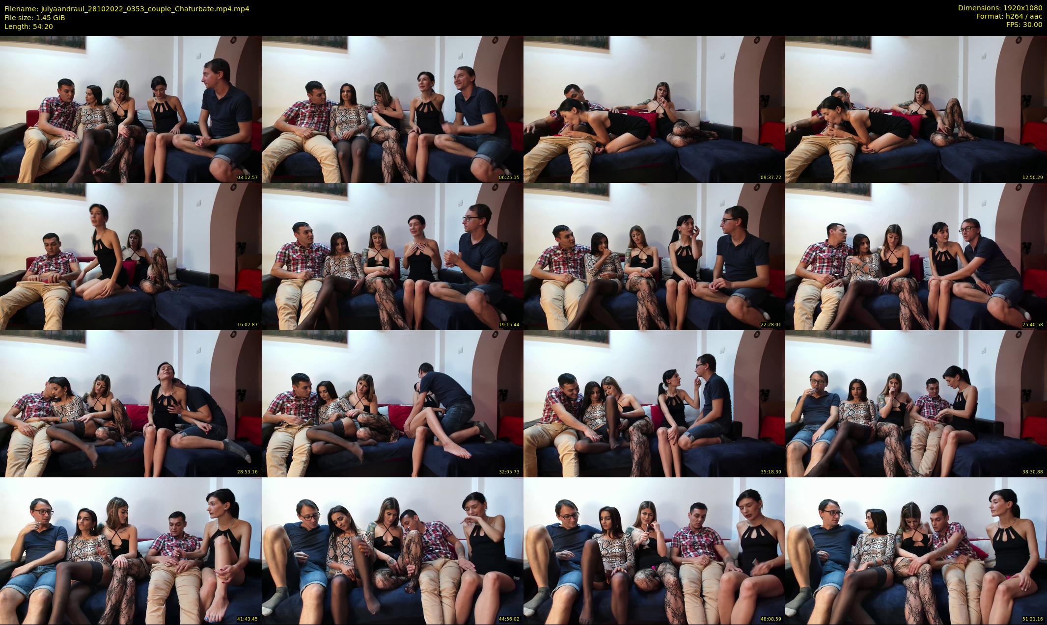 julyaandraul — 55 minute Chaturbate couple cam show recording, 1080p, Oct 28, 2022