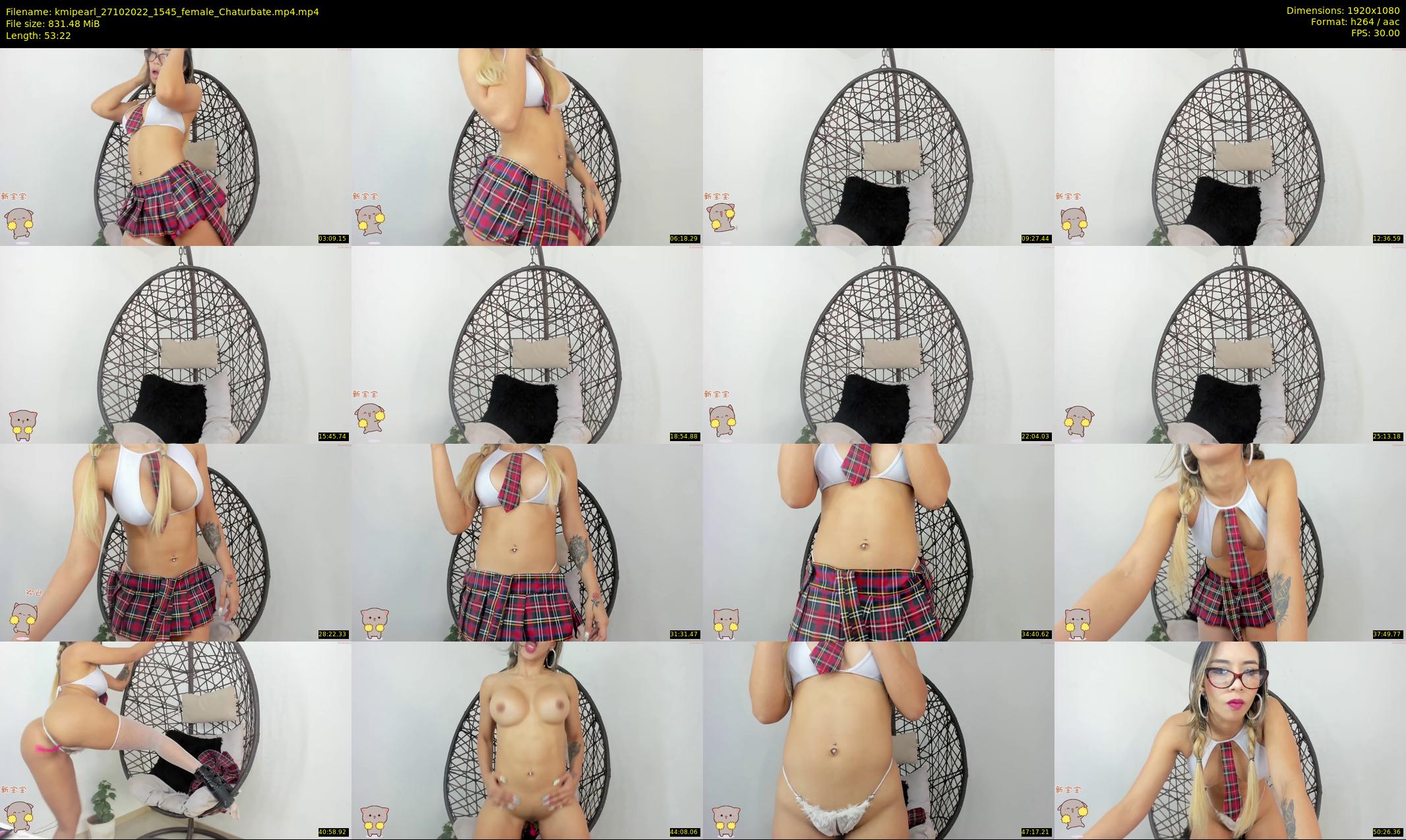 kmipearl — 54 minute Chaturbate female cam show recording, 1080p, Oct 27, 2022