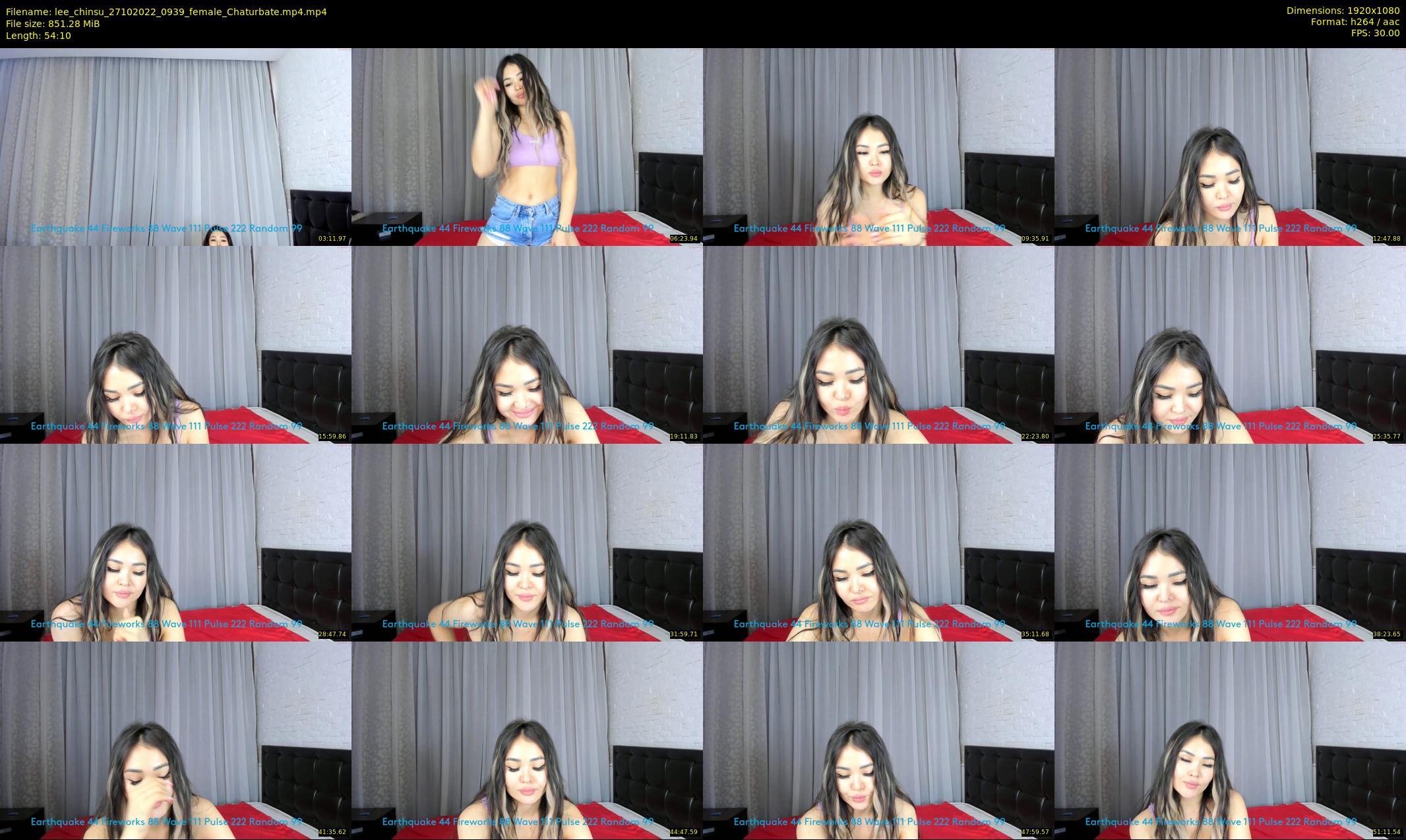 lee_chinsu — 55 minute Chaturbate female cam show recording, 1080p, Oct 27, 2022