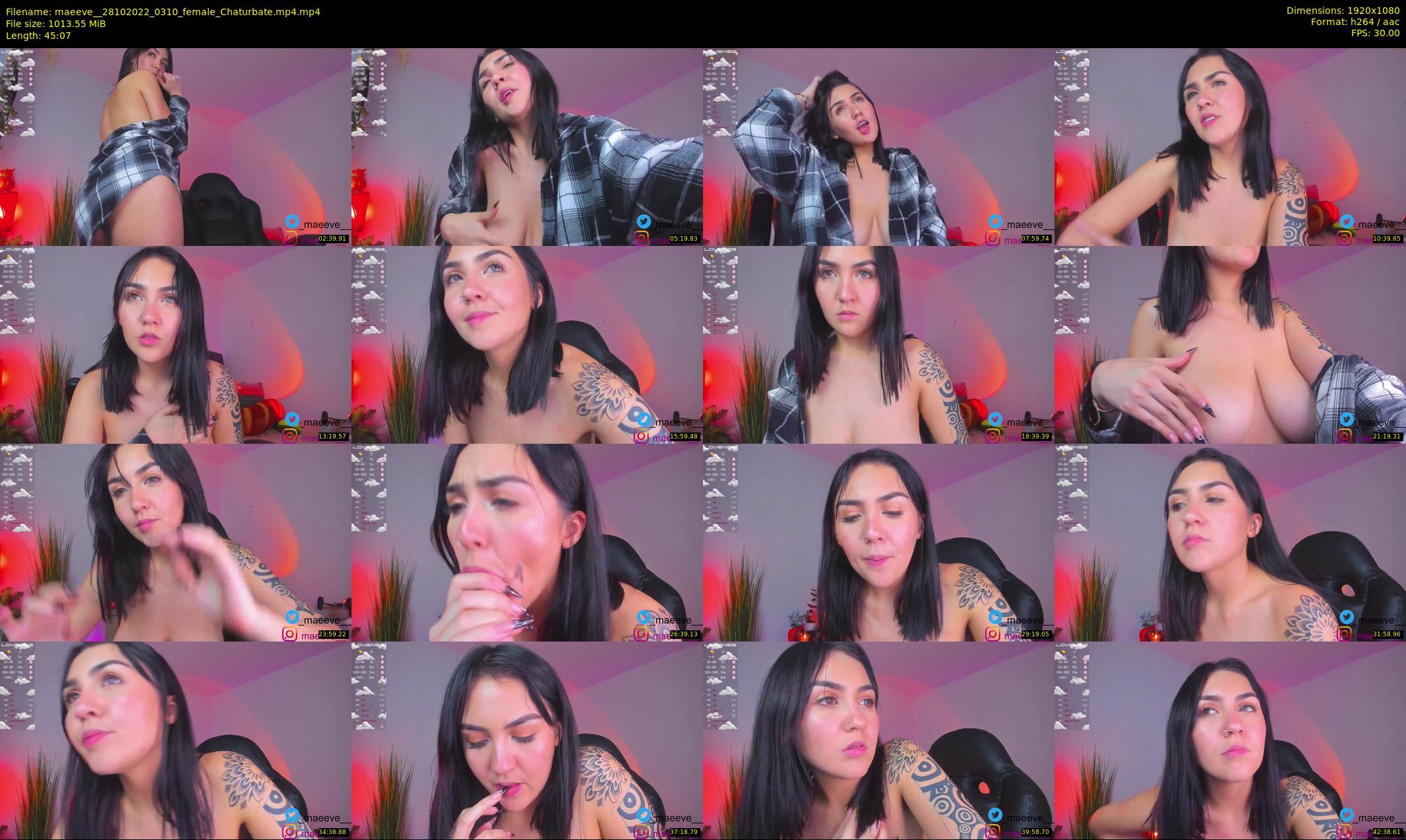 maeeve_ — 46 minute Chaturbate female cam show recording, 1080p, Oct 28, 2022