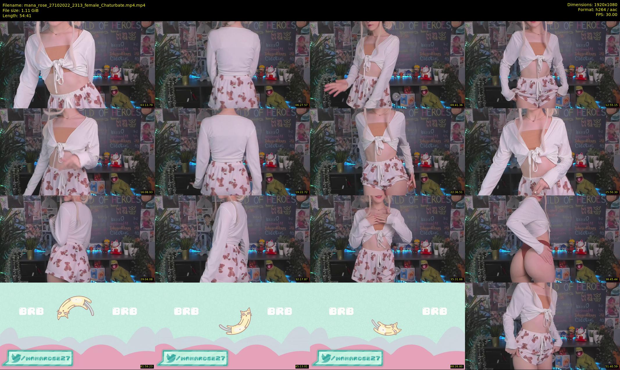 mana_rose — 55 minute Chaturbate female cam show recording, 1080p, Oct 27, 2022