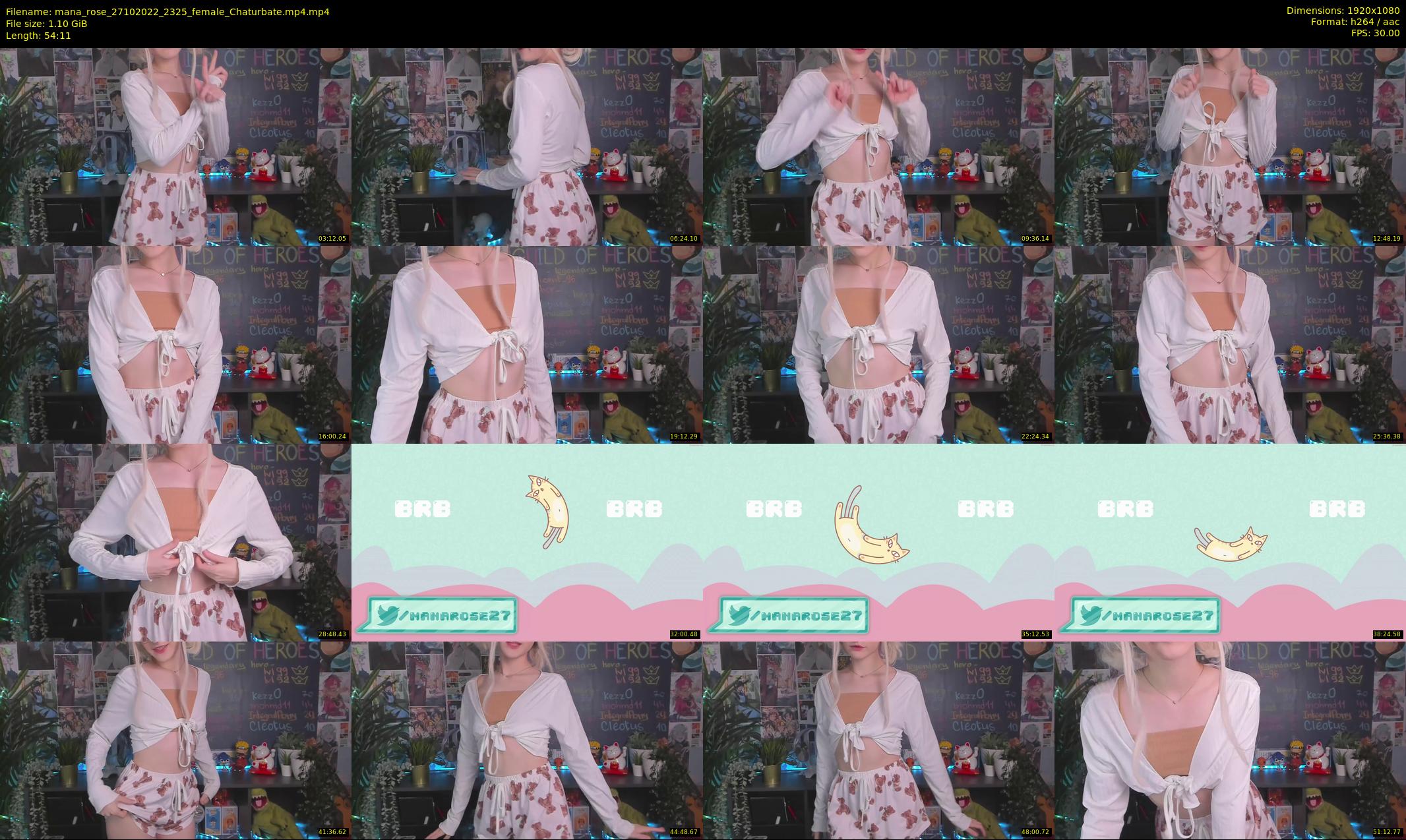 mana_rose — 55 minute Chaturbate female cam show recording, 1080p, Oct 27, 2022