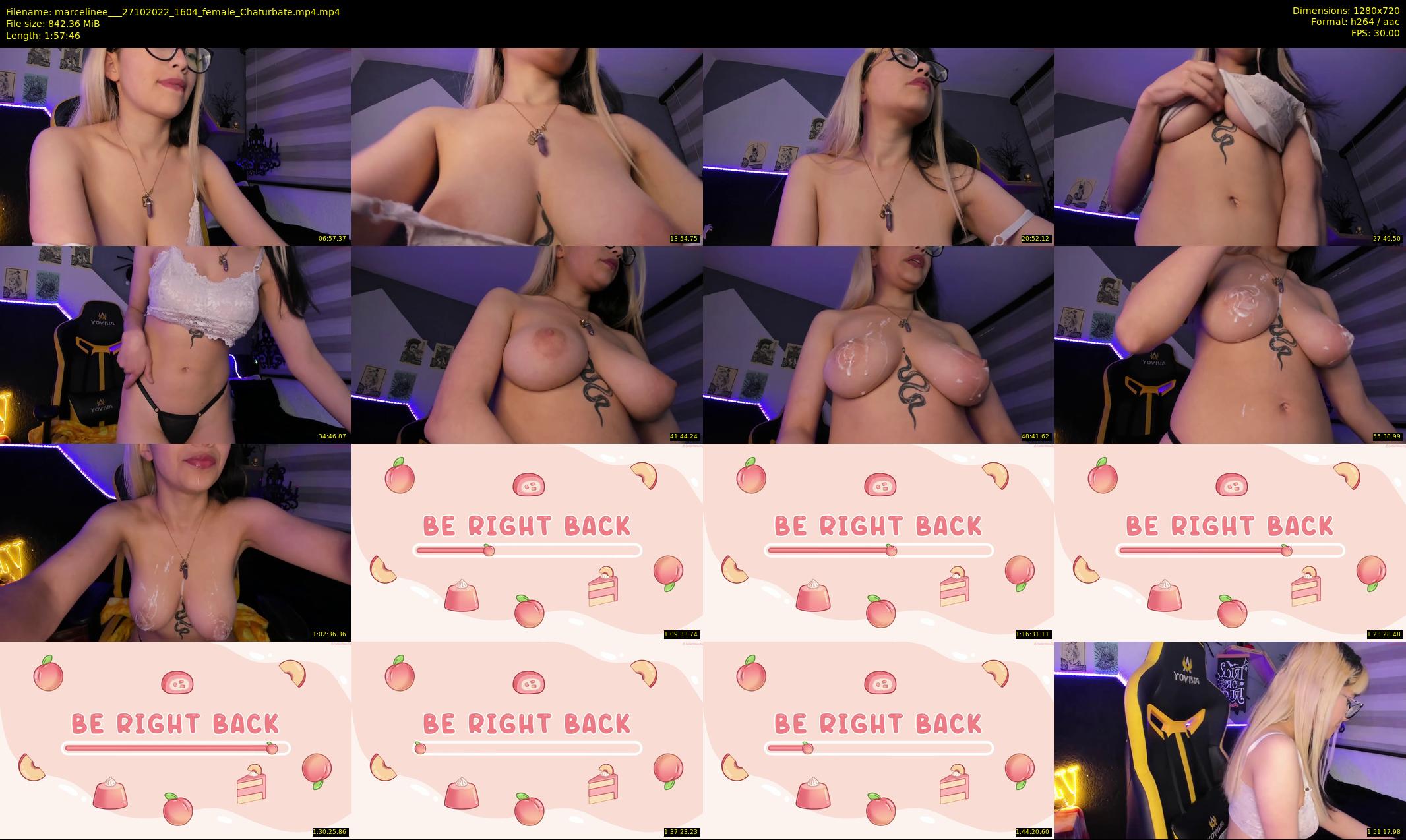 marcelinee__ — 118 minute Chaturbate female cam show recording, 720p, Oct 27, 2022