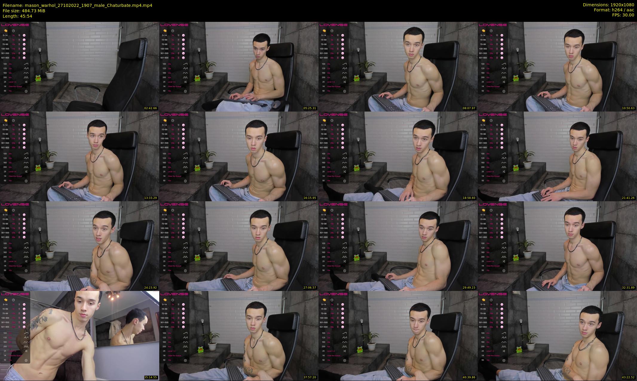 mason_warhol — 46 minute Chaturbate male cam show recording, 1080p, Oct 27, 2022