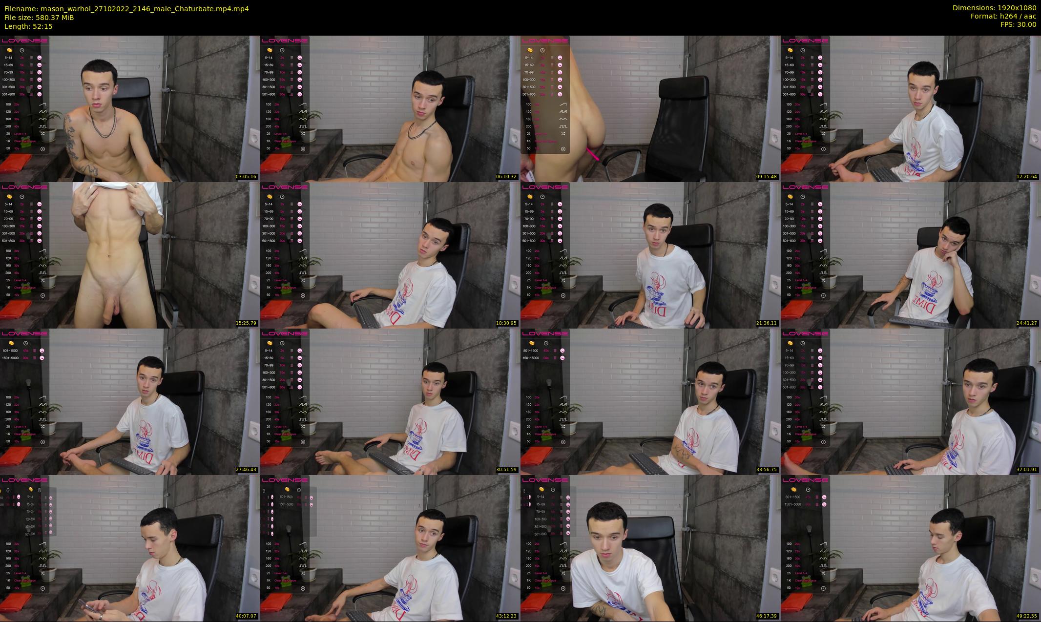 mason_warhol — 53 minute Chaturbate male cam show recording, 1080p, Oct 27, 2022