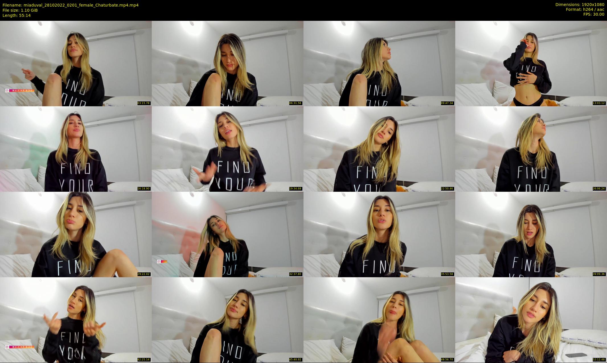 miaduval — 56 minute Chaturbate female cam show recording, 1080p, Oct 28, 2022