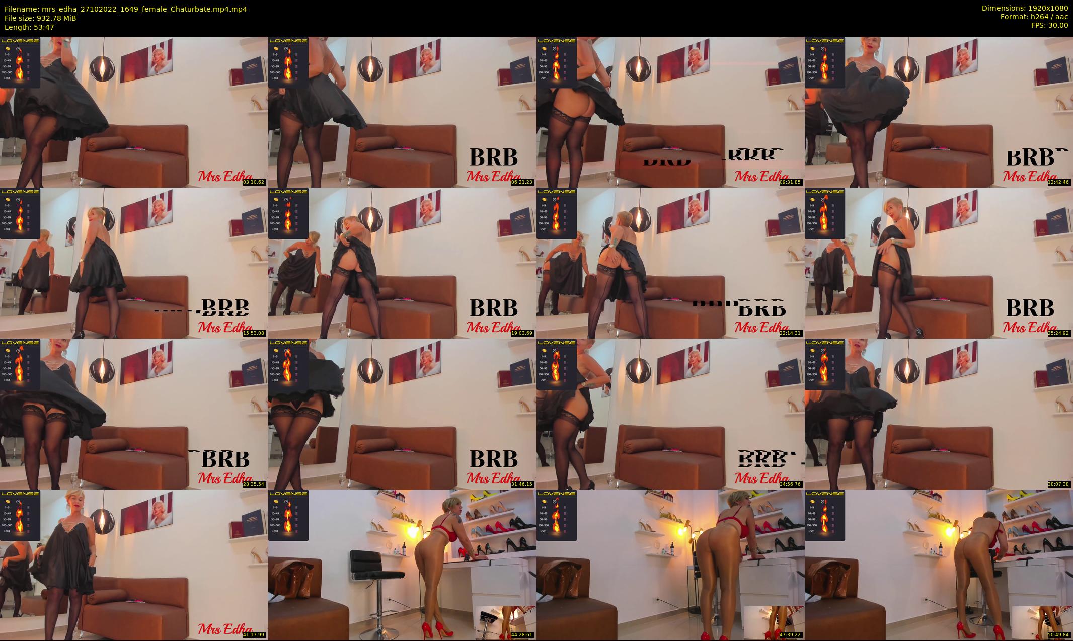 mrs_edha — 54 minute Chaturbate female cam show recording, 1080p, Oct 27, 2022